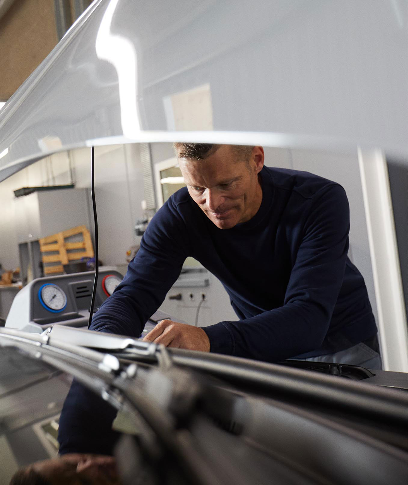 ID organic sweatshirt, Navy, large image number 6