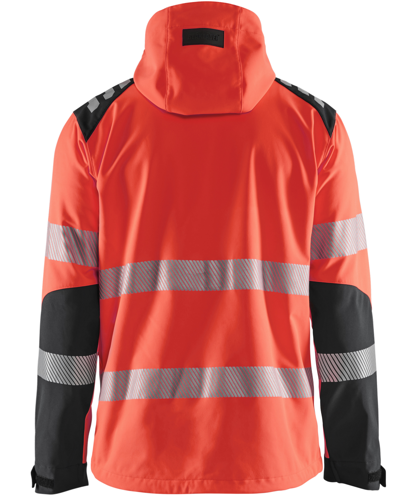 Bl&aring;kl&auml;der softshell jacket, Hi-vis Red/Black, large image number 2