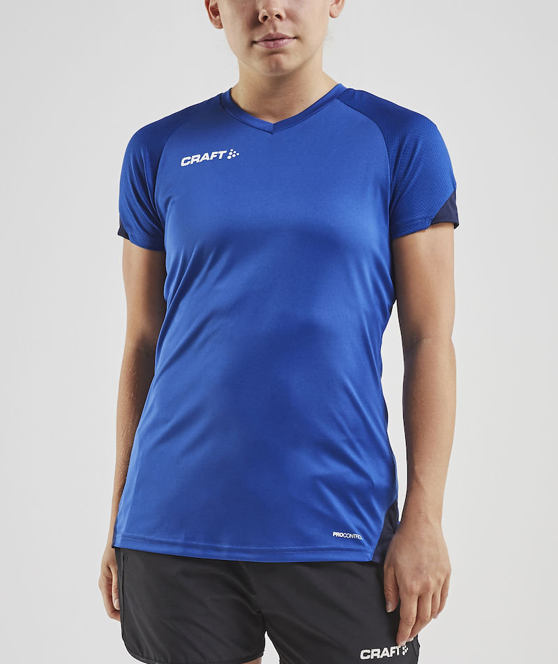 Craft Pro Control Impact dame T-skjorte, Navy/Club cobolt, large image number 1