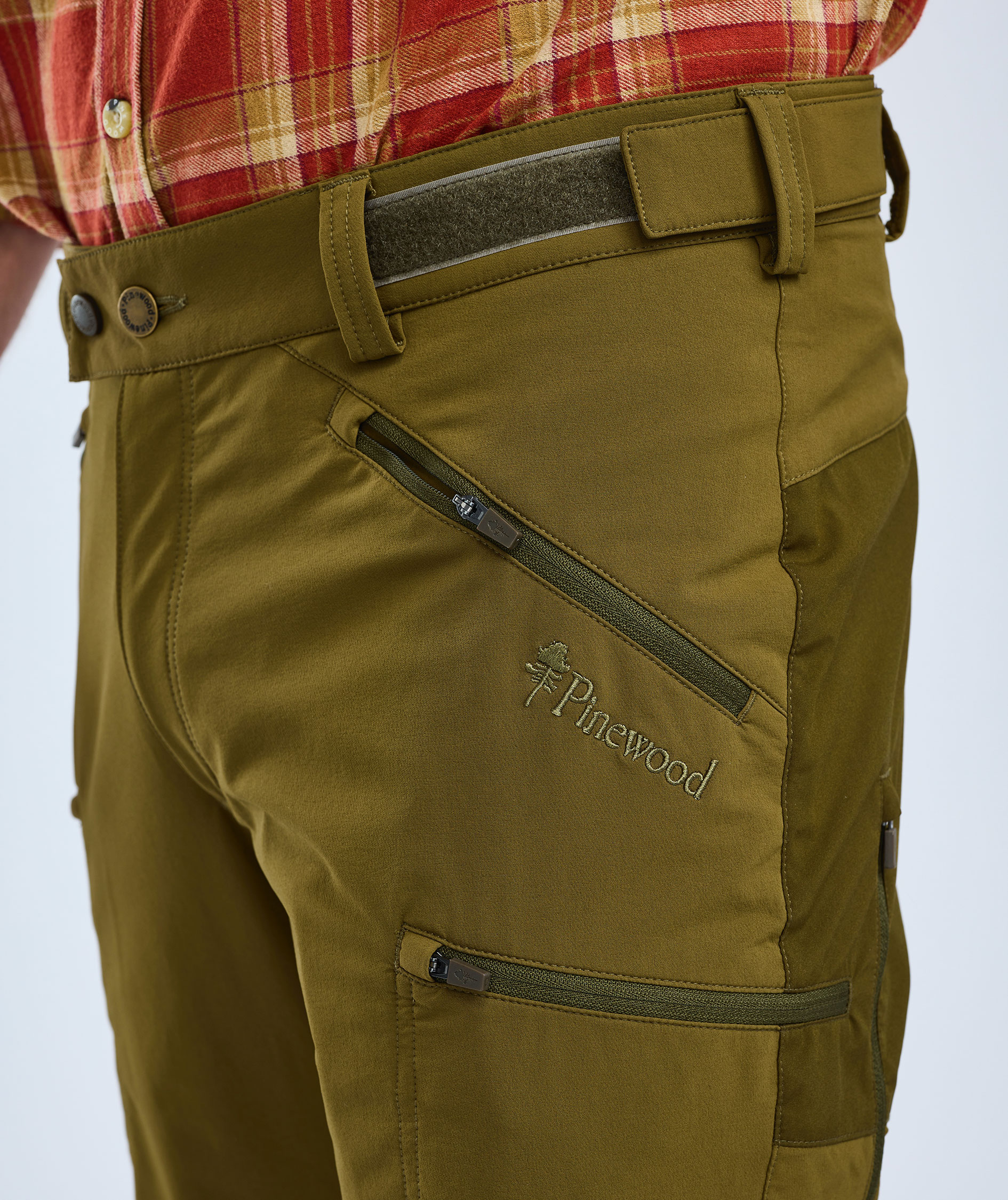 Pinewood Abisko Brenton fritidsbukser, Olive Green/Hunting Olive, large image number 5