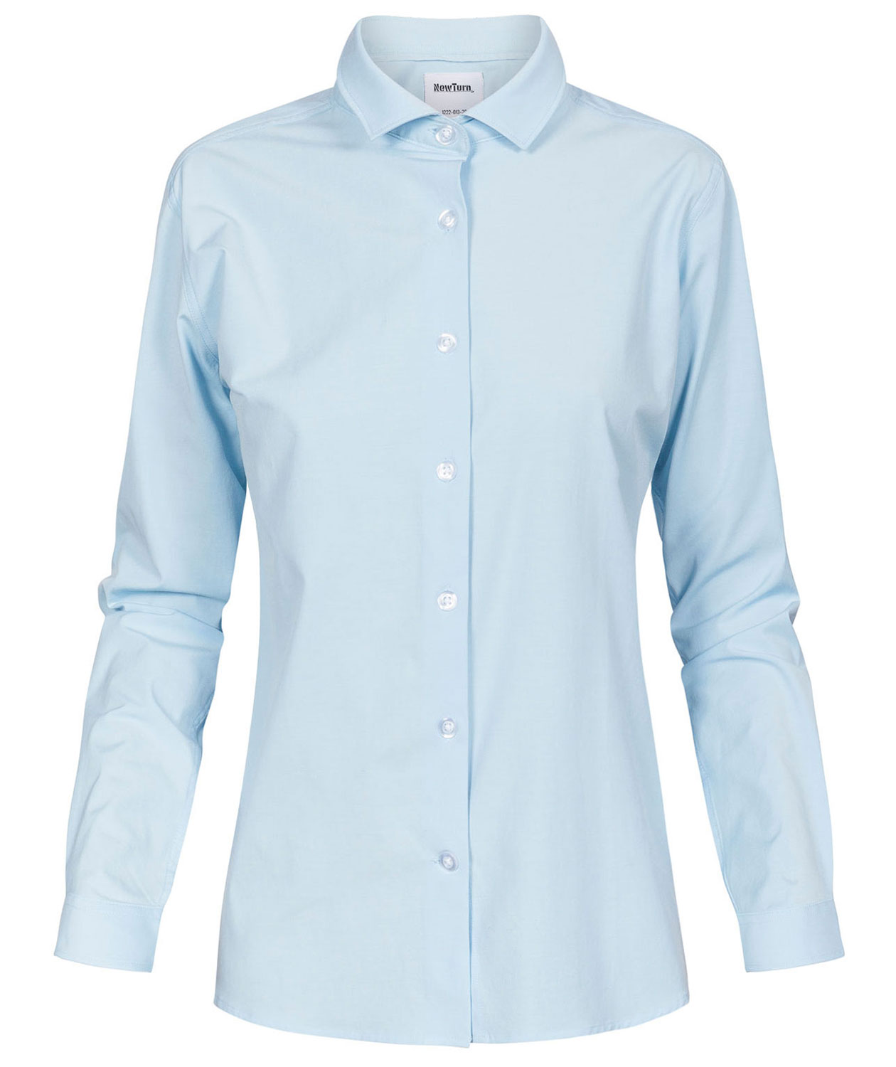 NewTurn Super Stretch Slim Slim fit skjorta dam, Ljus Bl&aring;