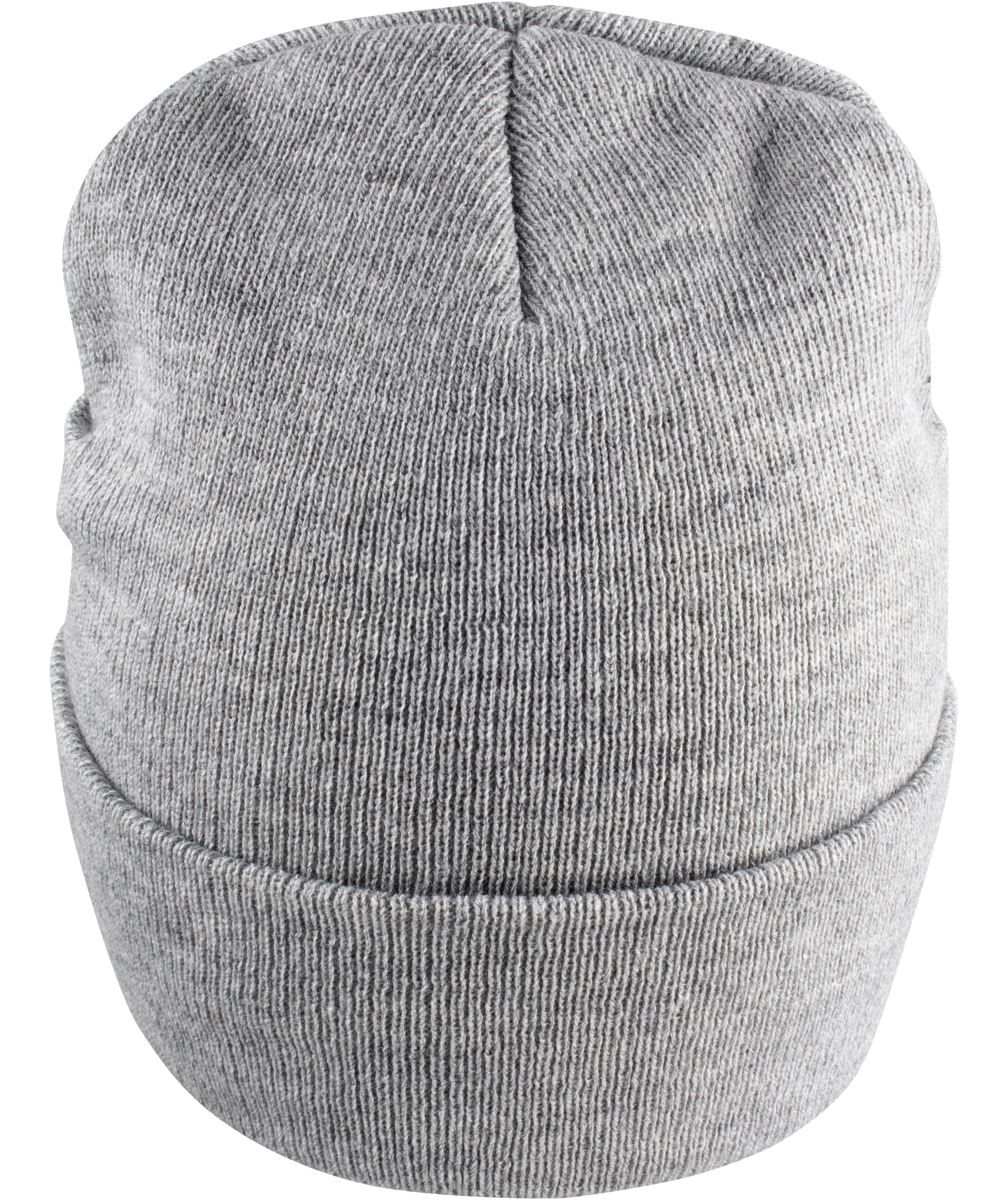 Clique Hubert Patch knitted beanie, Grey melange, Grey melange, large image number 3