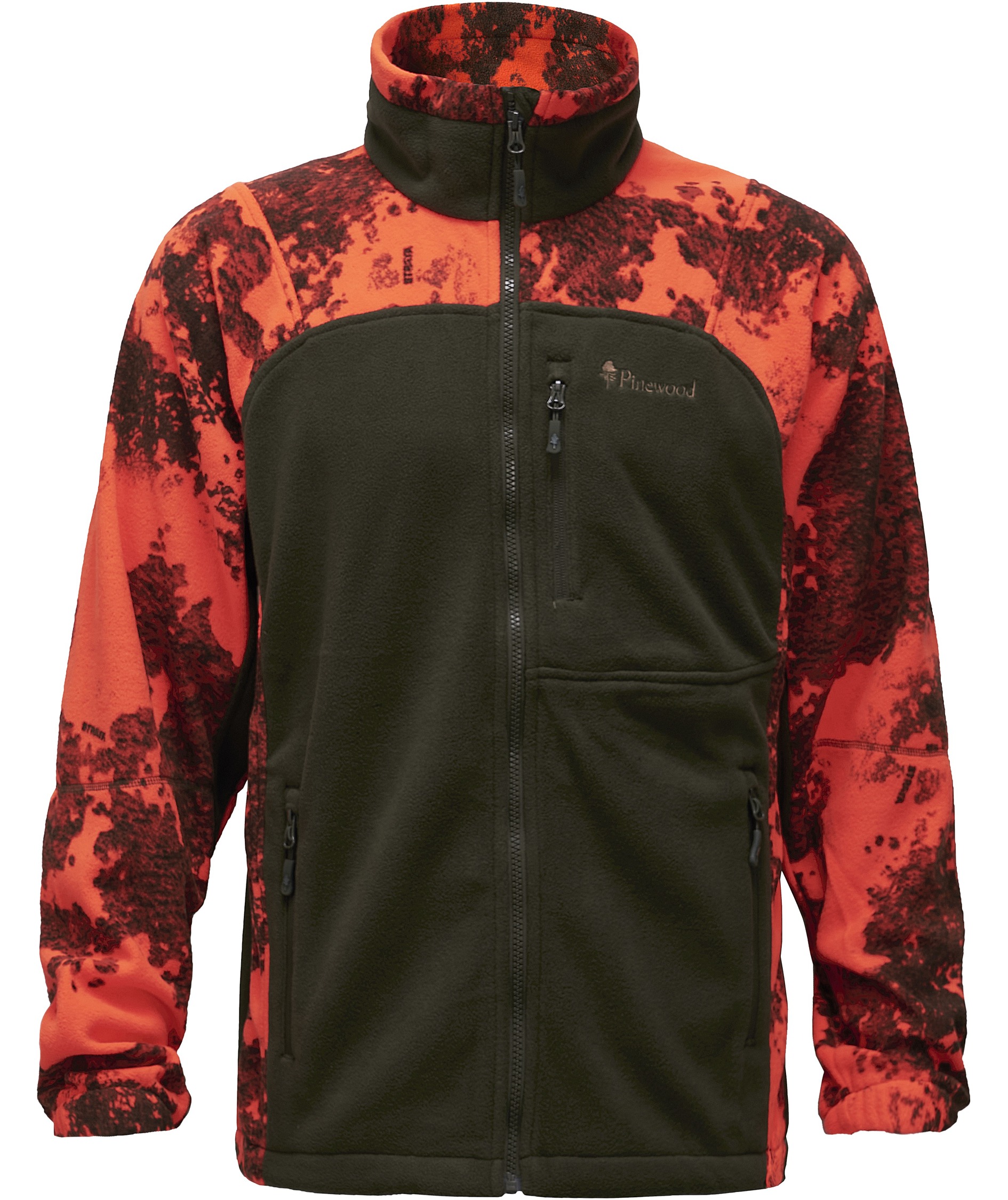 Pinewood&nbsp;Oviken fleecejakke, Strata Blaze/Hunting Green