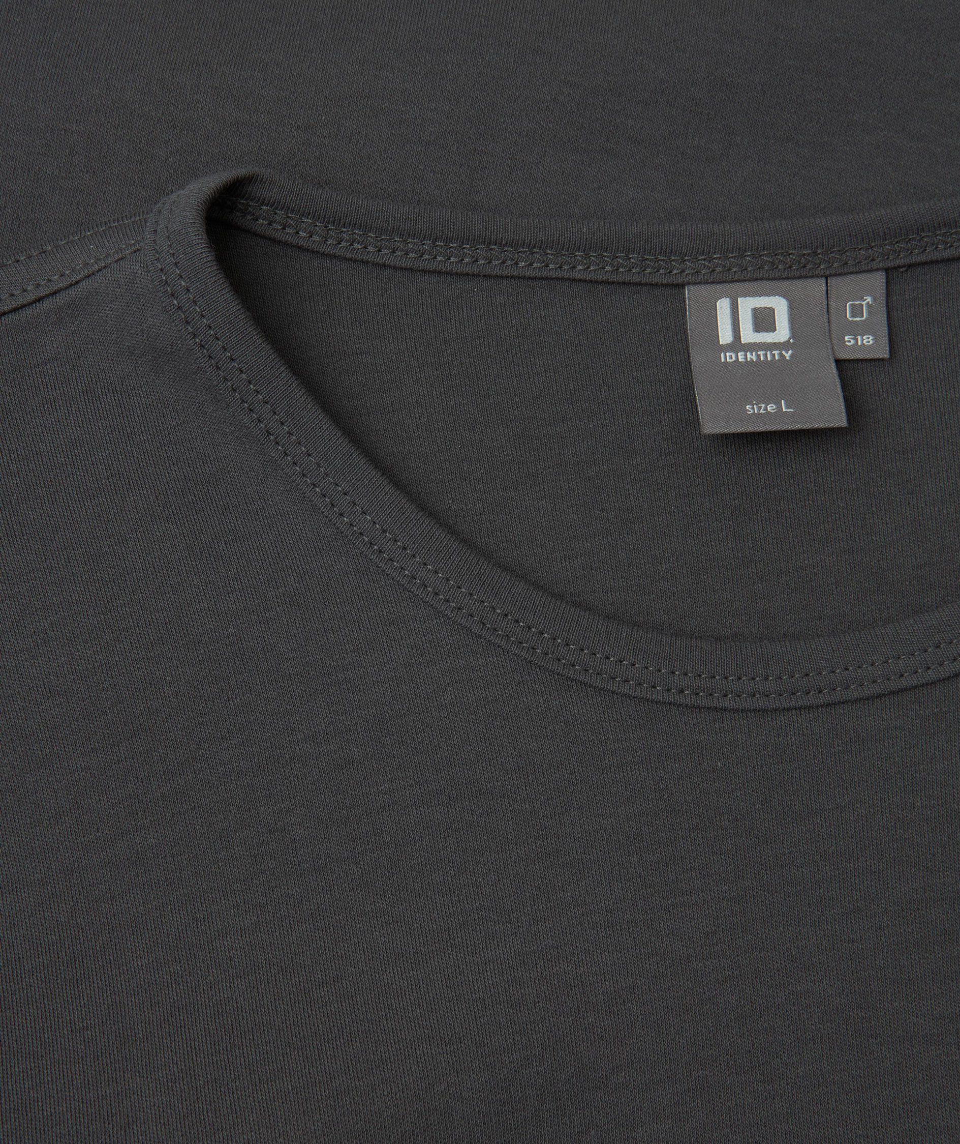 ID Interlock lang&auml;rmeliges T-Shirt, Anthrazit, large image number 3