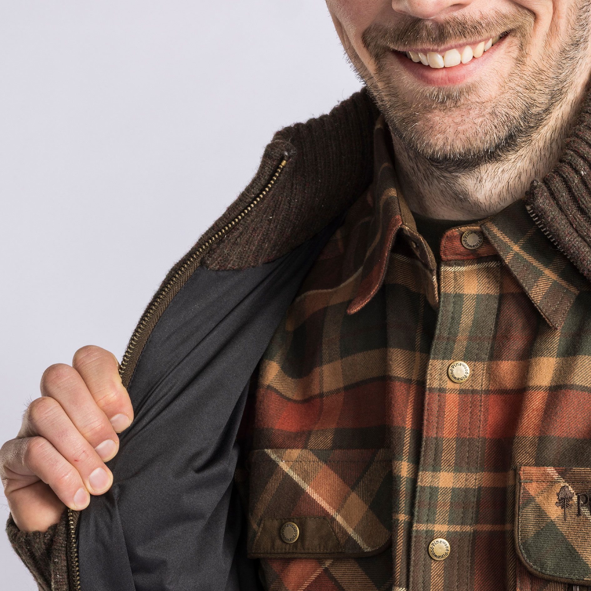 Pinewood Hurricane cardigan, Dark brown, large image number 5