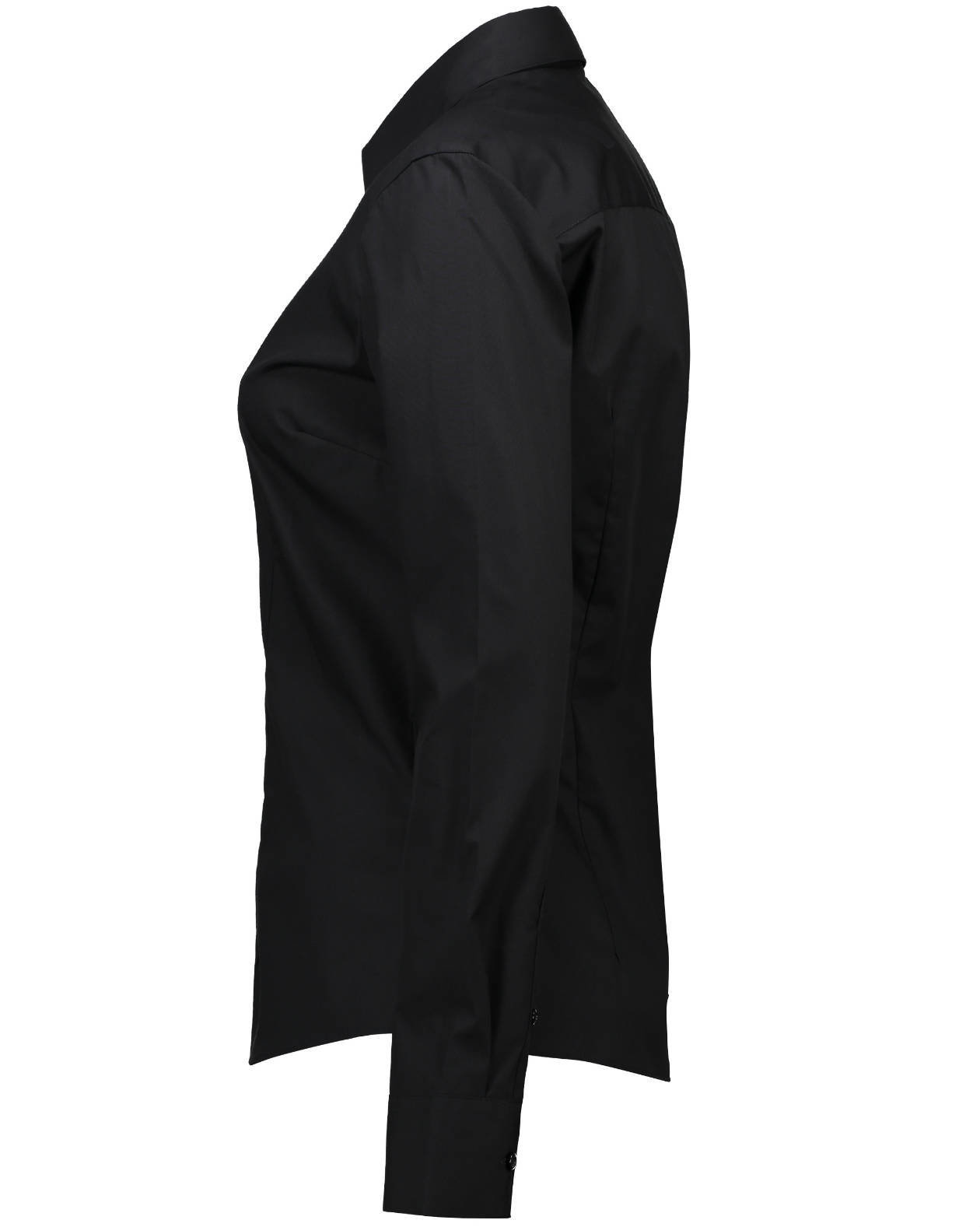 Seven Seas Poplin modern fit skjorta dam, Svart, large image number 3