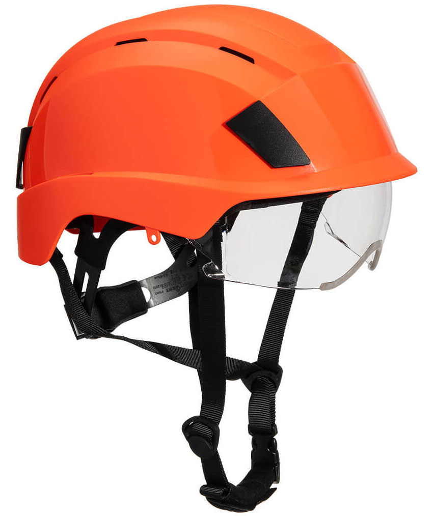 Portwest PS80 skyddshj&auml;lm med visir, Orange