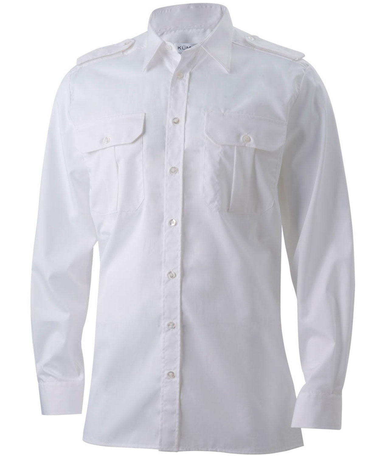 K&uuml;mmel Frank pilotskjorte Classic fit med ekstra ermlengde, Hvit