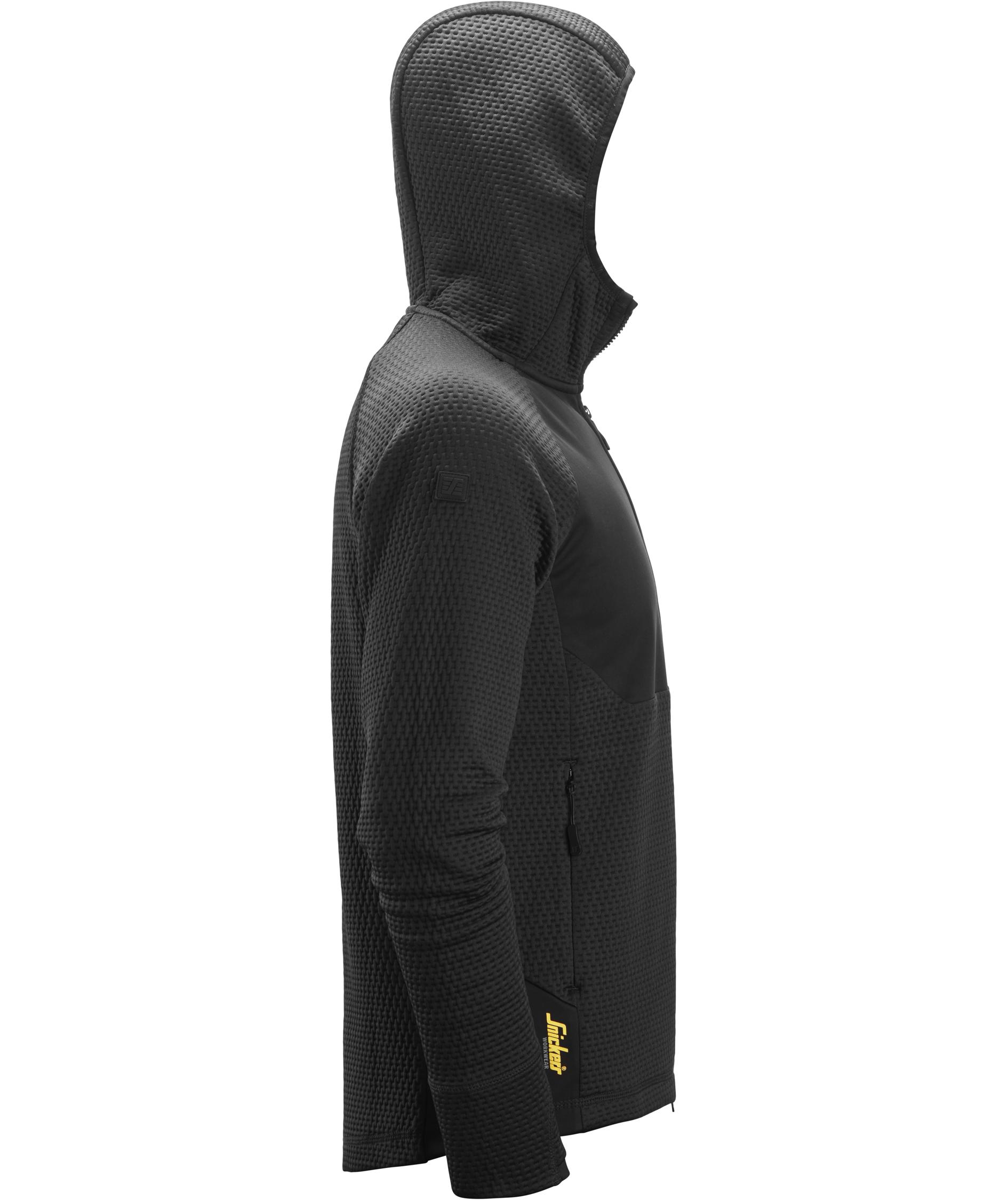Snickers FlexiWork hoodie with zipper 8405, Black/Black, large image number 2