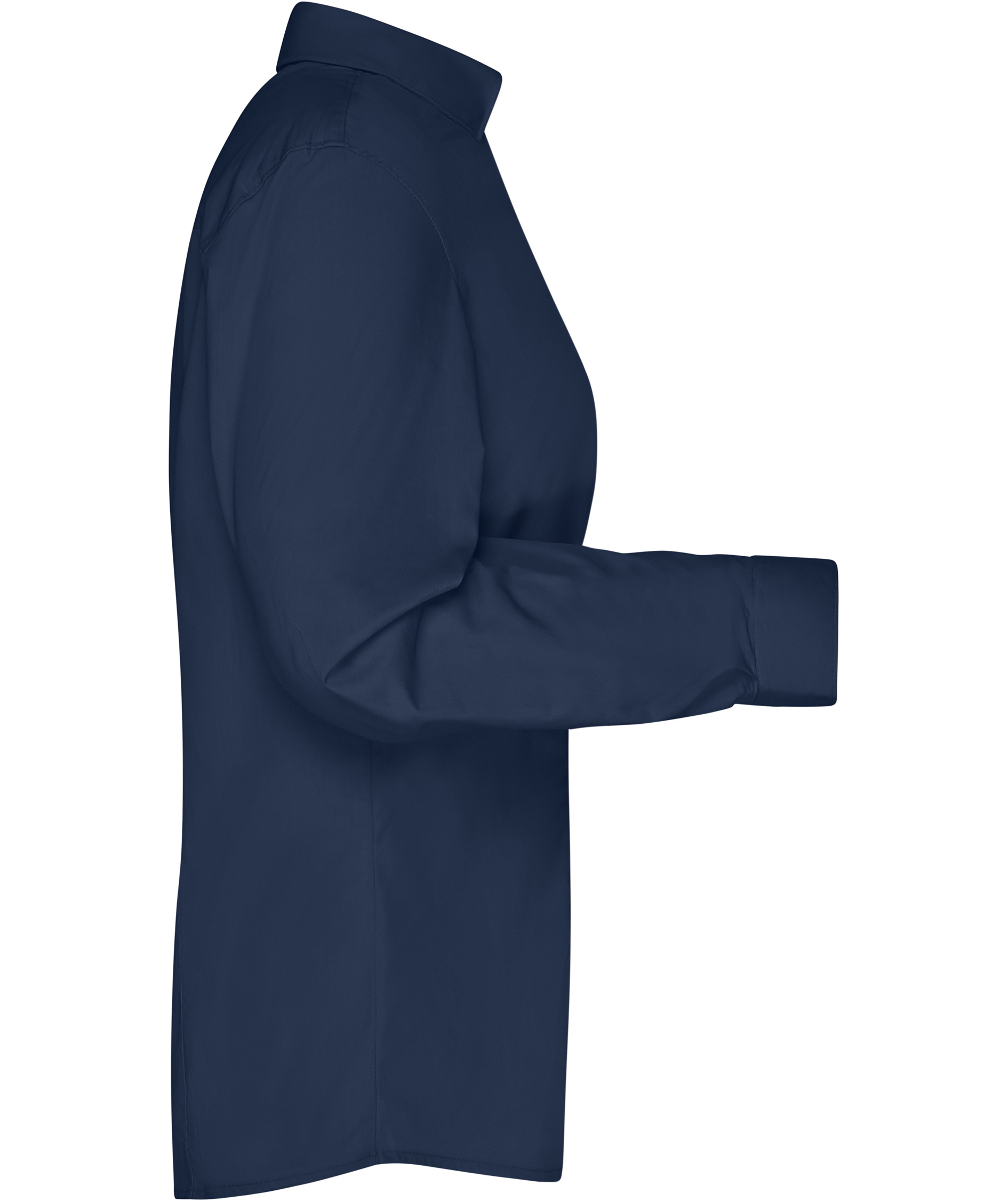 James & Nicholson modern fit skjorta dam, Navy, large image number 2