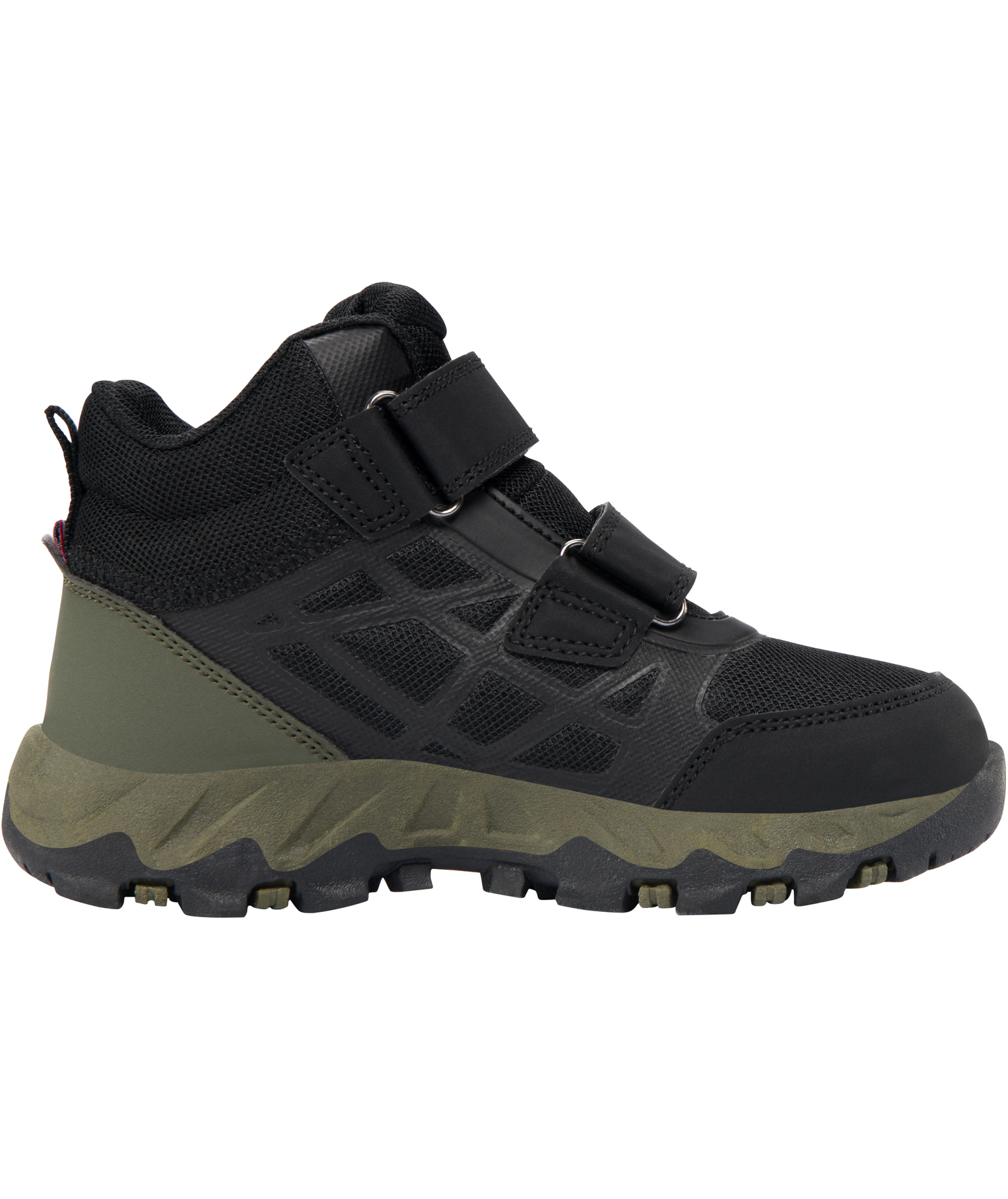 Viking Track Mid WP sneakers till barn, Black/Olive, large image number 1