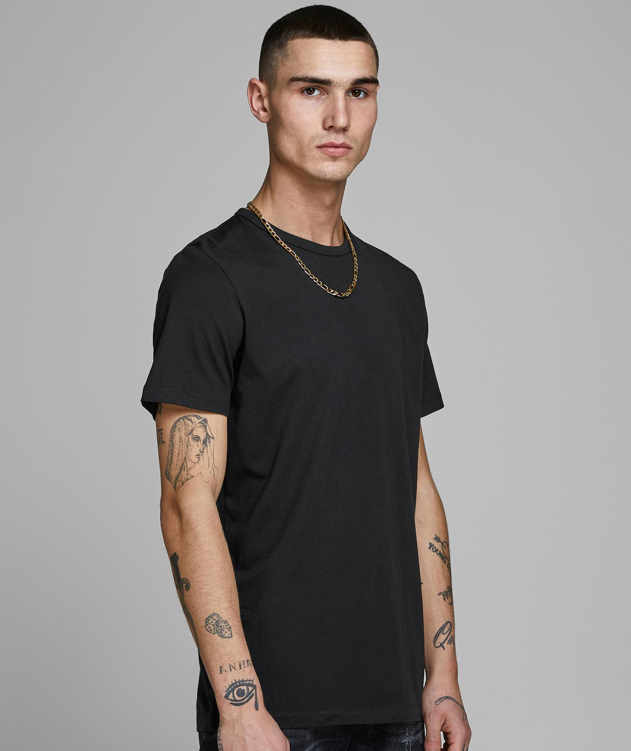 Jack & Jones JABASIC 2-pack short-sleeved underwear shirt, Black, large image number 3