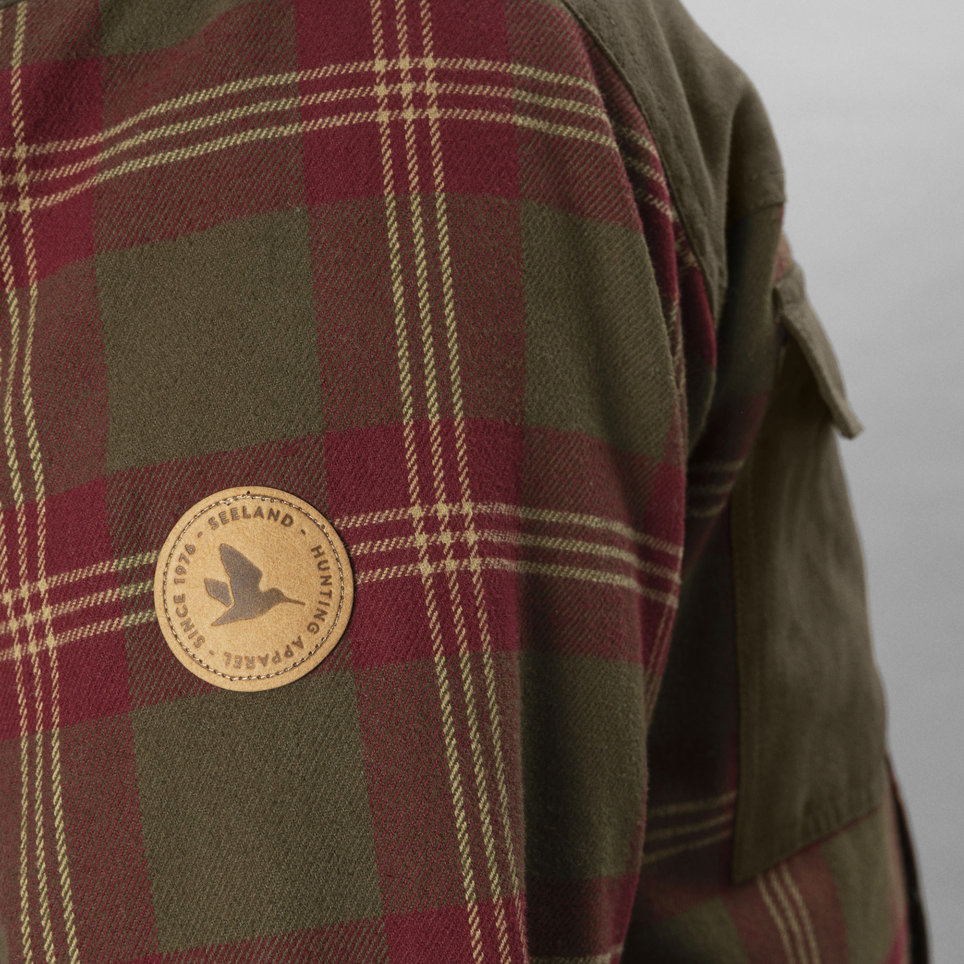 Seeland Vancouver flannel  overshirt, Red Check, large image number 6