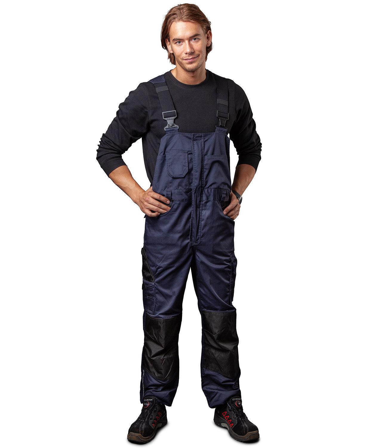 ProJob hantverksh&auml;ngselbyxa, Marinbl&aring;