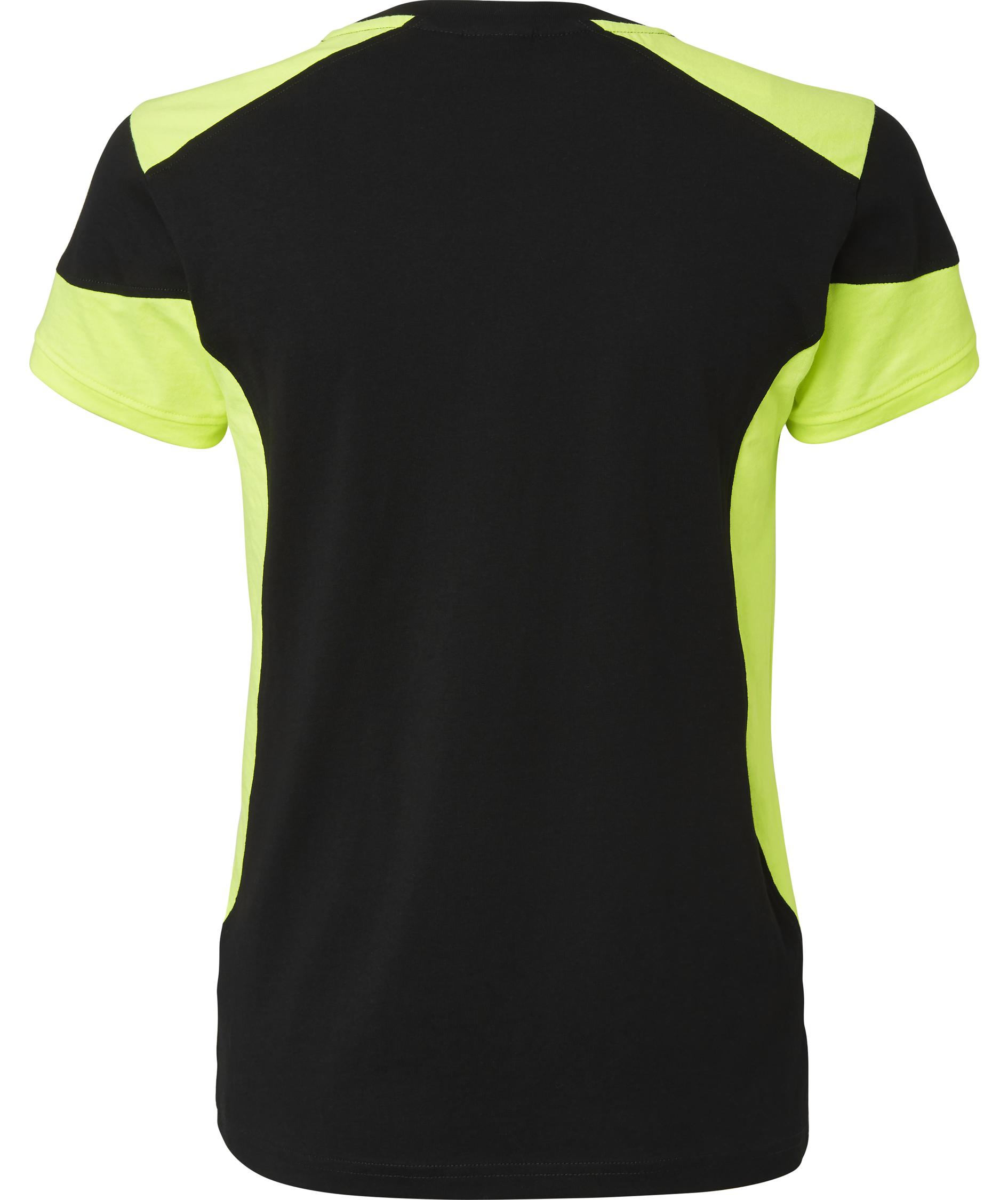 Top Swede women's T-shirt 211, Black/Hi-Vis Yellow, large image number 1
