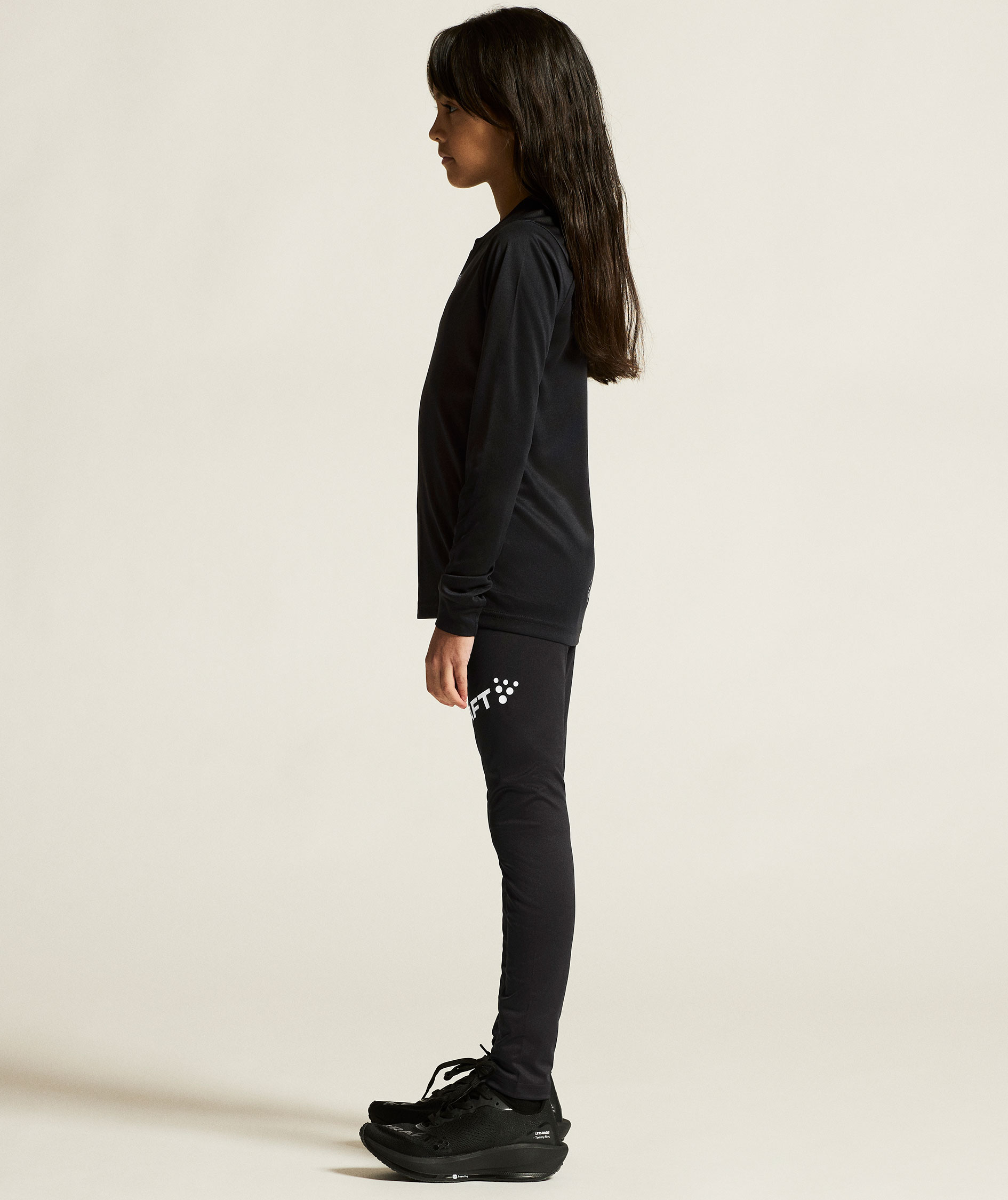 Craft Rush lang&aelig;rmet T-shirt til b&oslash;rn, Black, large image number 4