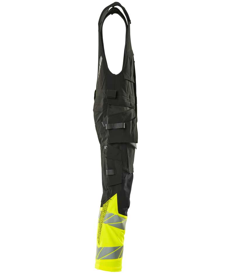 Mascot Accelerate Safe one-piece  full stretch, Black/Hi-Vis Yellow, large image number 3