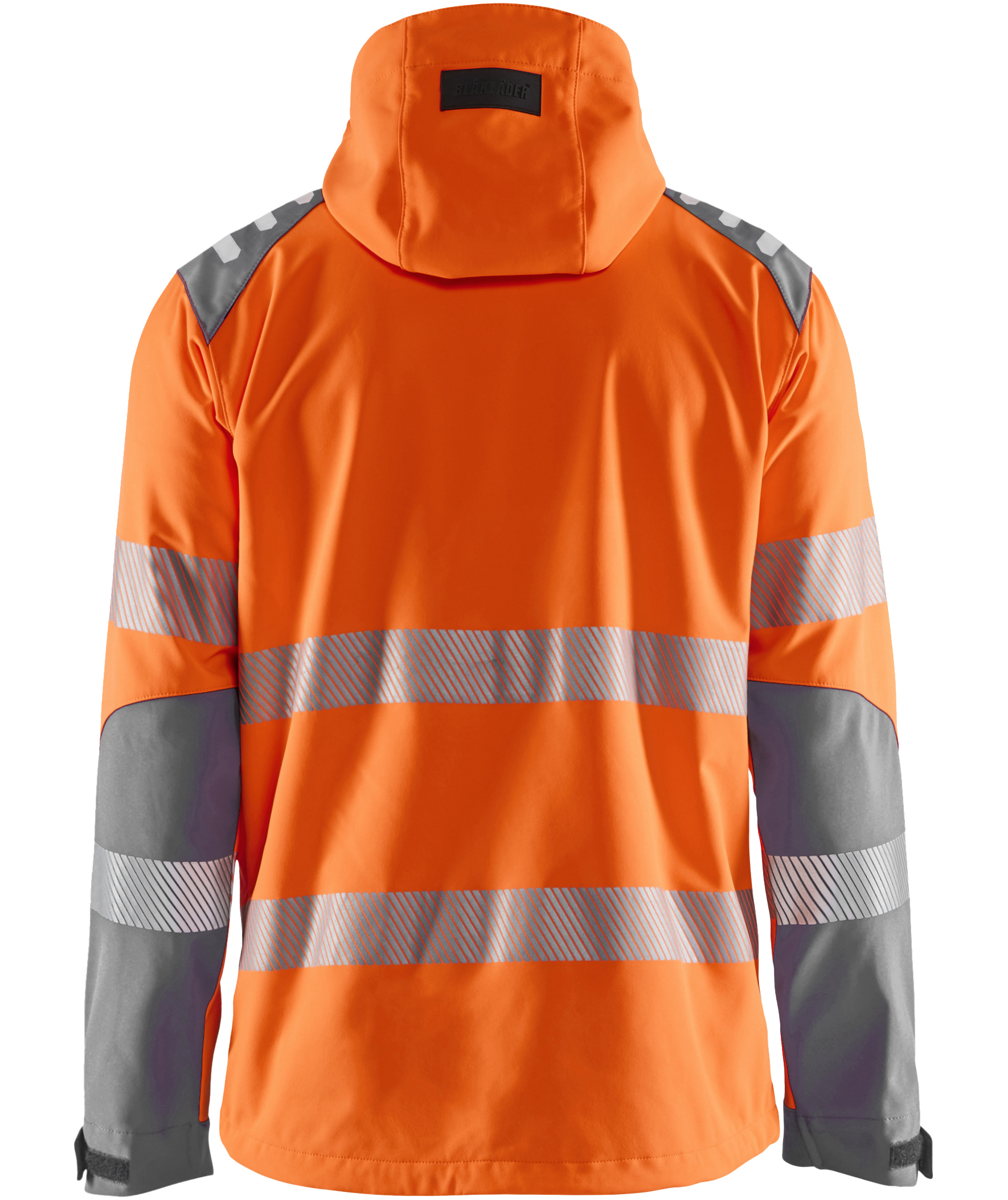 Bl&aring;kl&auml;der softshelljakke, Hi-Vis Oransje/Mellomgr&aring;