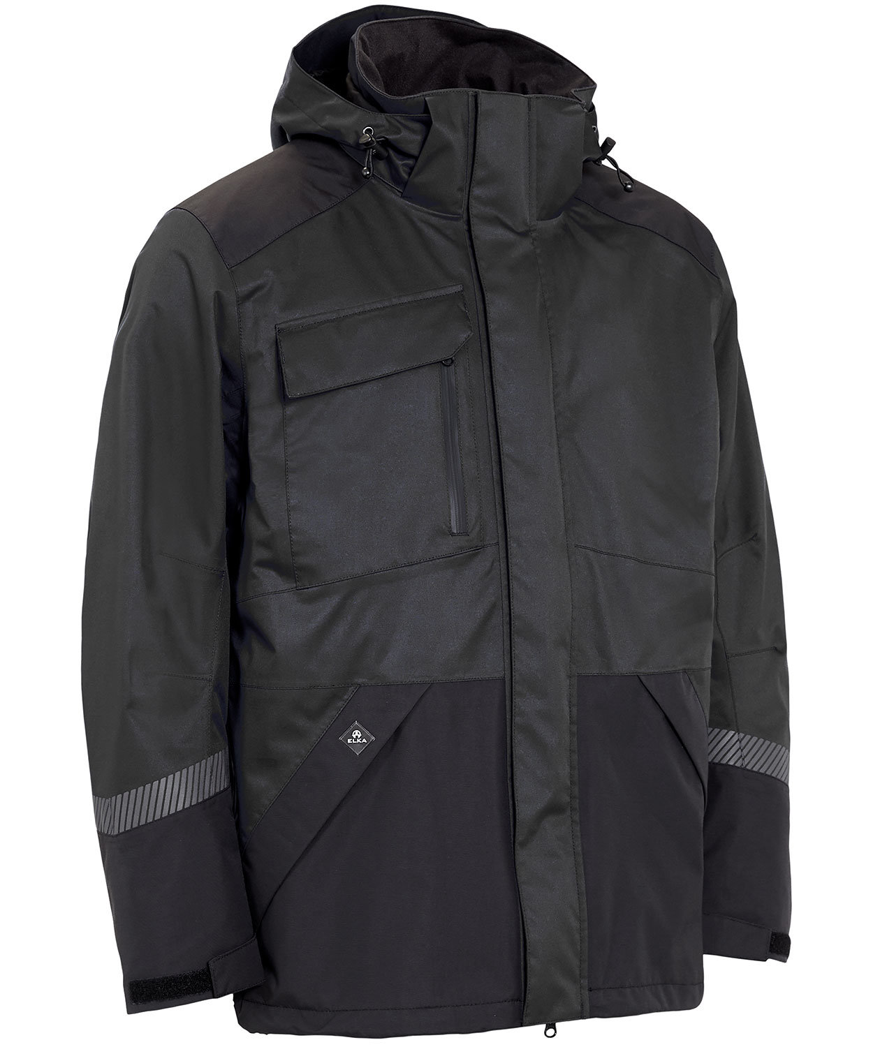 ELKA Working Xtreme stretch jakke full stretch, Sort, Sort, swatch