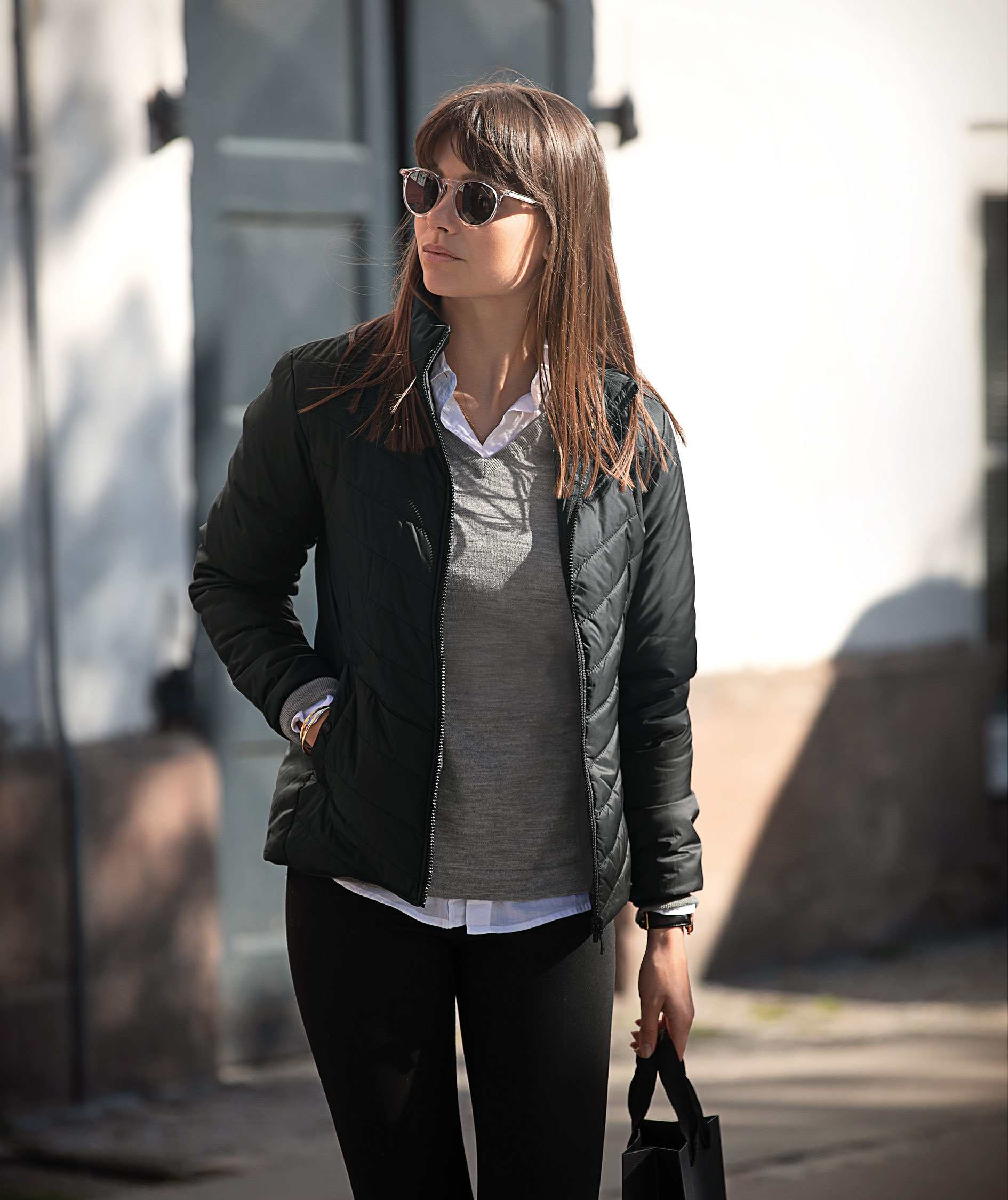 Nimbus Kendrick vadderad jacka dam, Charcoal