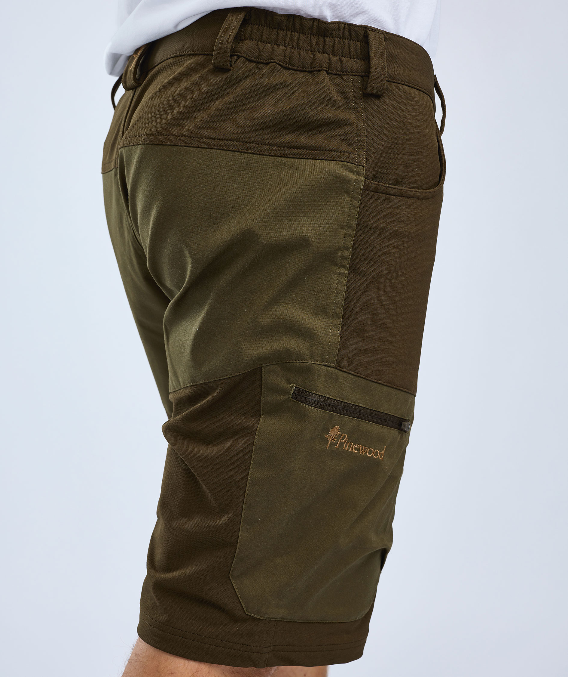 Pinewood Finnveden Hybrid shorts, Dark Olive/Hunting Olive, large image number 6