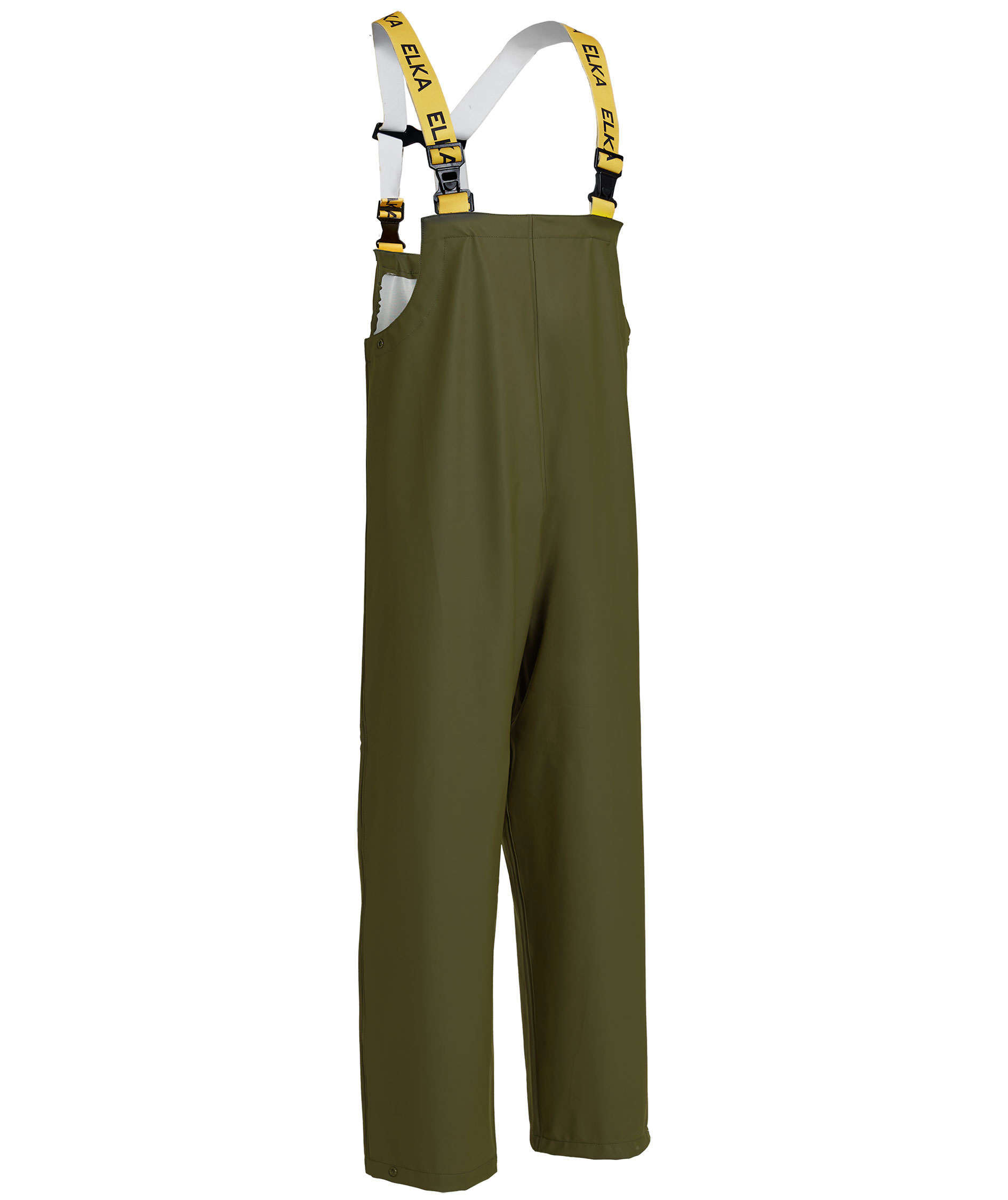 ELKA Elements PU/PVC regnh&auml;ngselbyxa, Olivgr&ouml;n