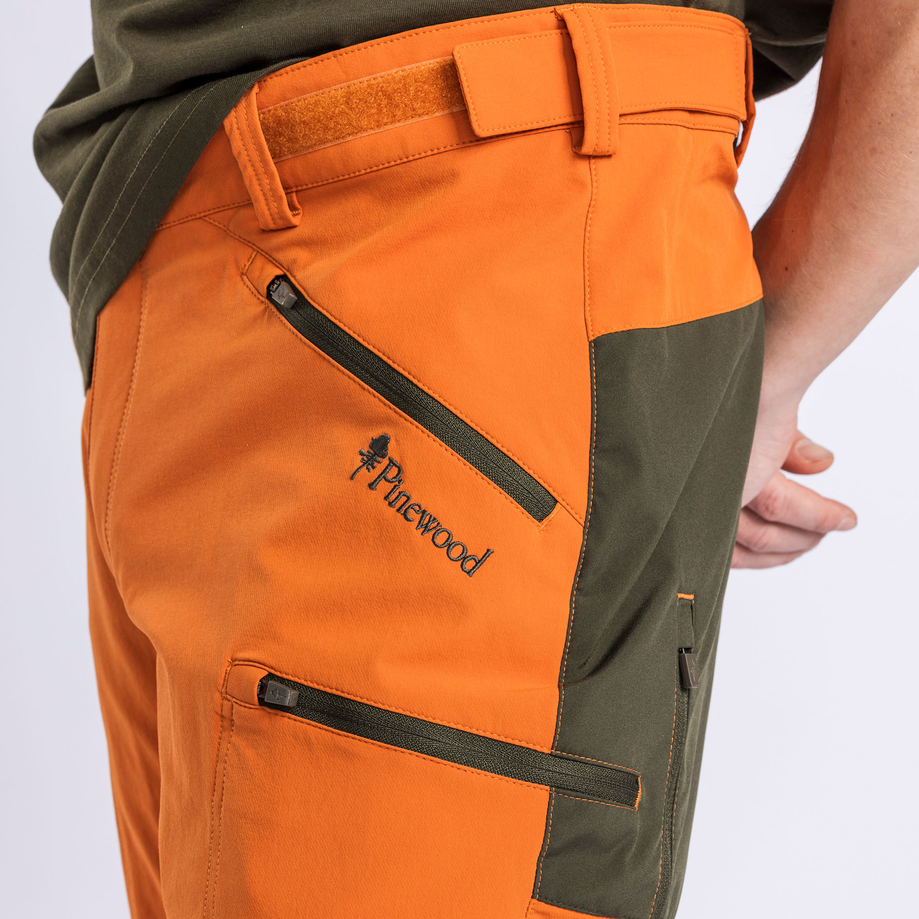Pinewood Abisko Brenton fritidsbukser, Burned Orange/Mossgreen, large image number 6