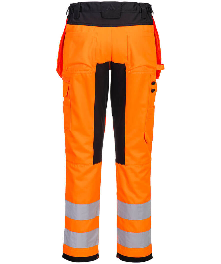 Portwest WX2 Eco hantverksbyxa, Varsel Orange/Svart