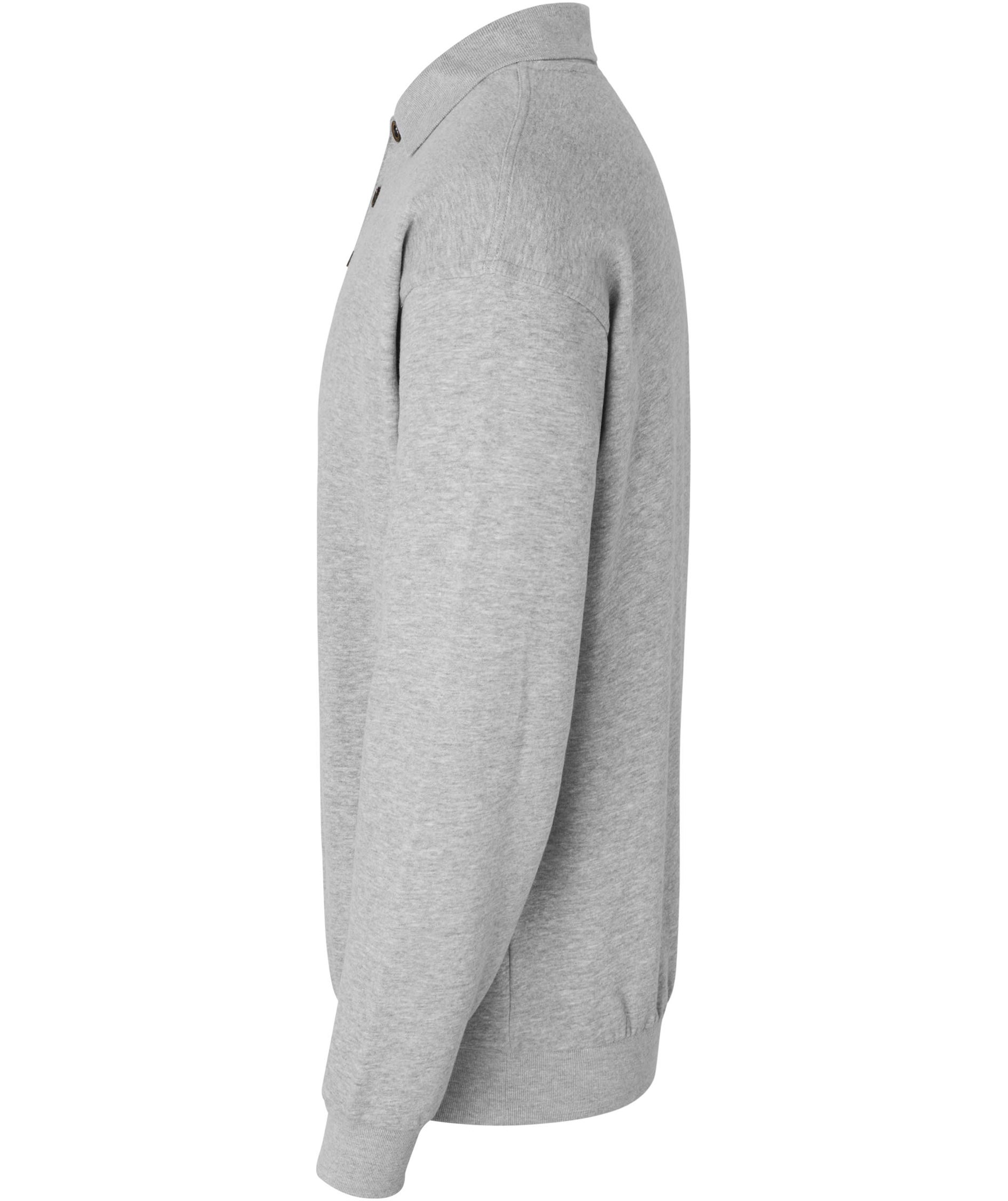 ID Game lang&aelig;rmet Polo T-shirt, Gr&aring;&nbsp;Melange, large image number 2