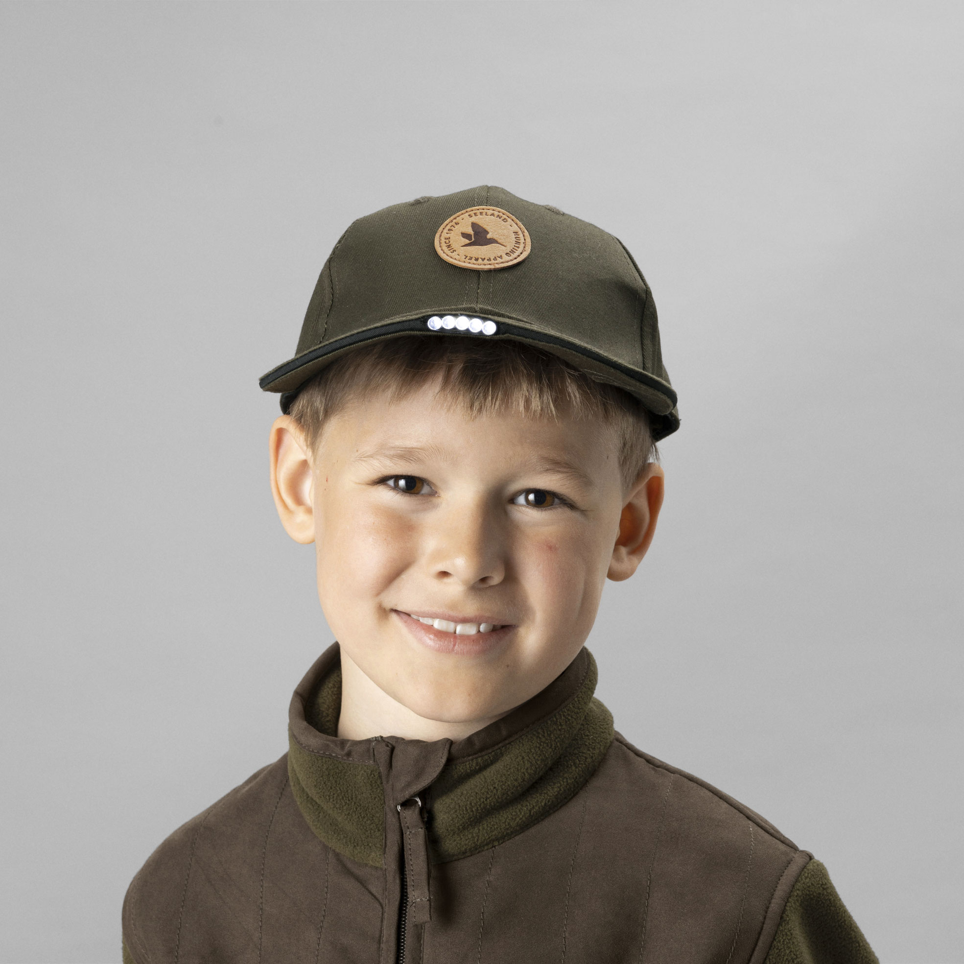 Seeland Skarn LED keps till barn, Pine green