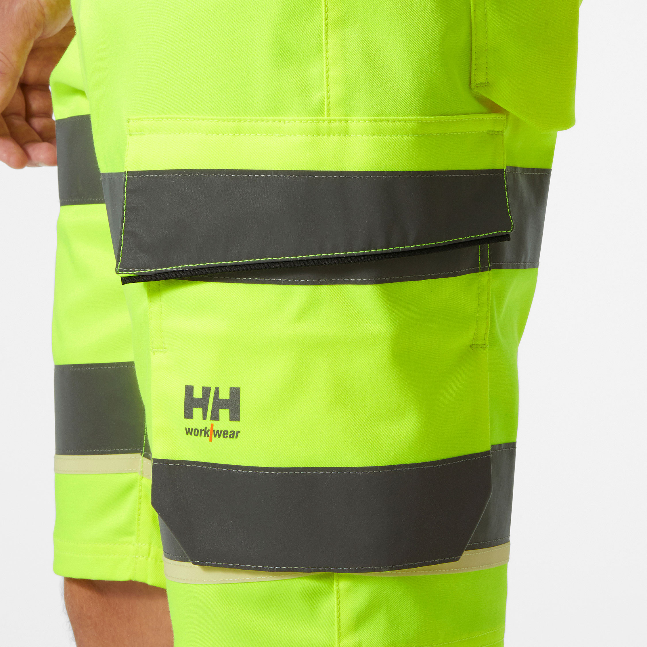 Helly Hansen UC-ME cargoshorts, Varsel Gul/Ebony, large image number 5