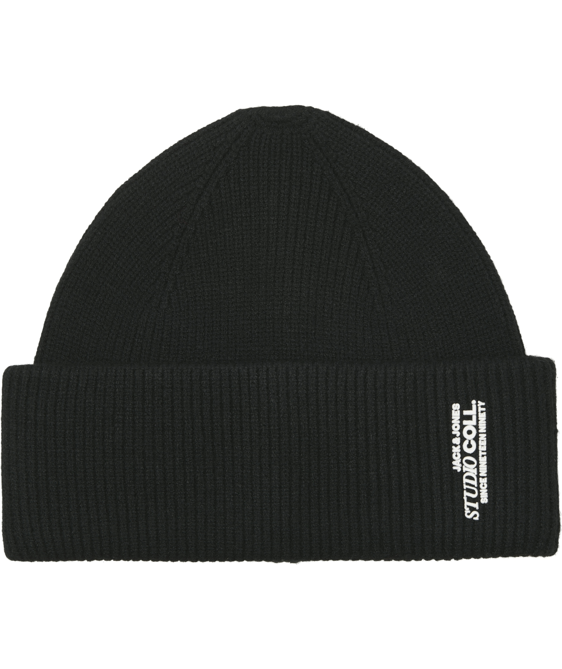 Jack & Jones JACCOLL knitted beanie, Black