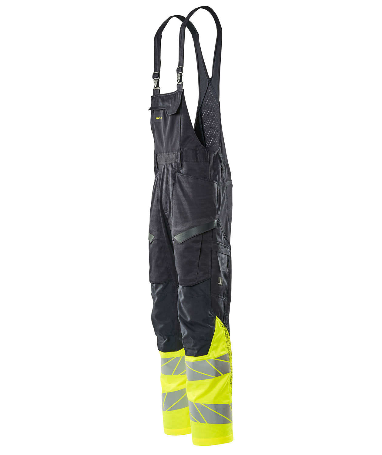 Mascot Accelerate Safe selebukse, M&oslash;rk Marine/Hi-Vis Gul, large image number 3