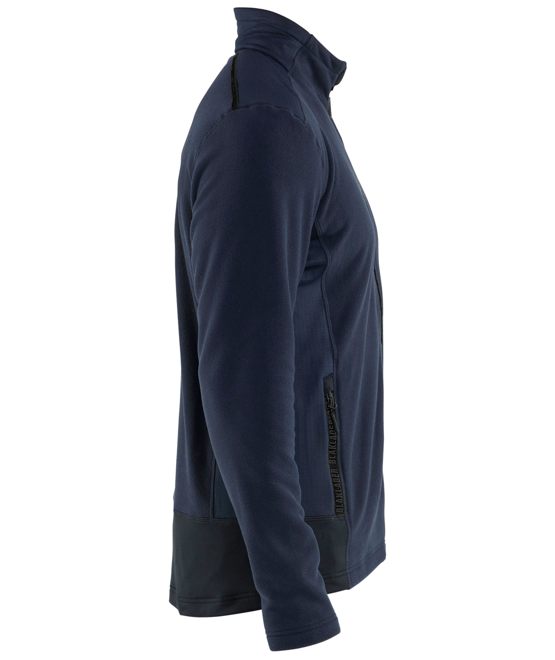 Bl&aring;kl&auml;der Unite microfleece genser, M&oslash;rk Marinebl&aring;/Svart, large image number 2