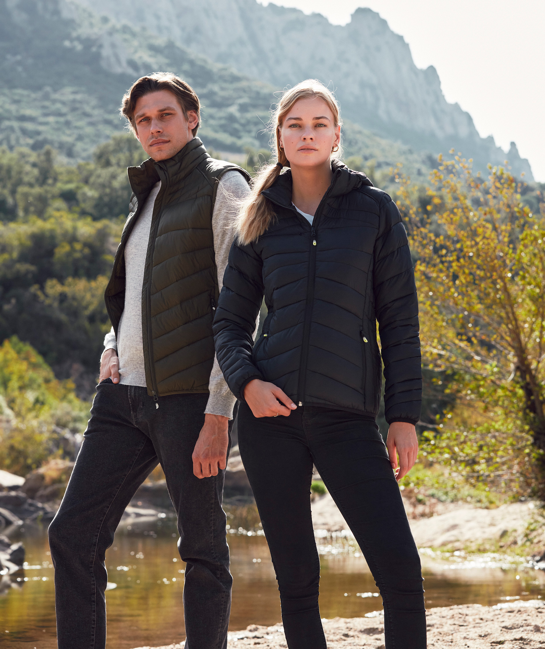 Clique Idaho vatteret damejakke, Sort