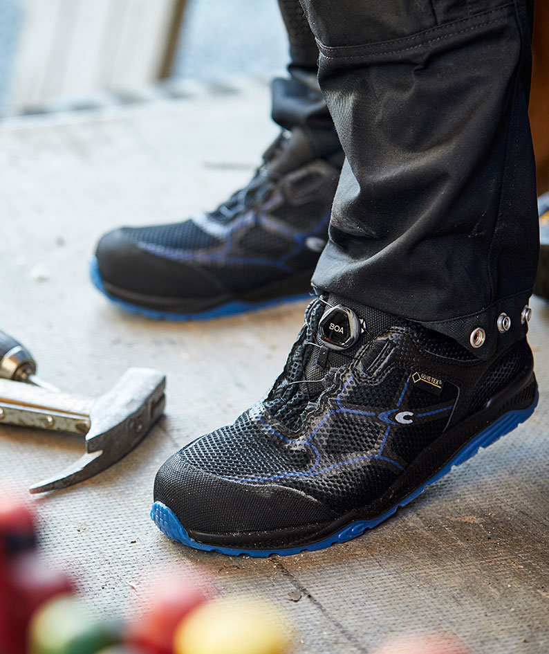 Cofra Touchdown GTX skyddsskor S3, Svart/Bl&aring;