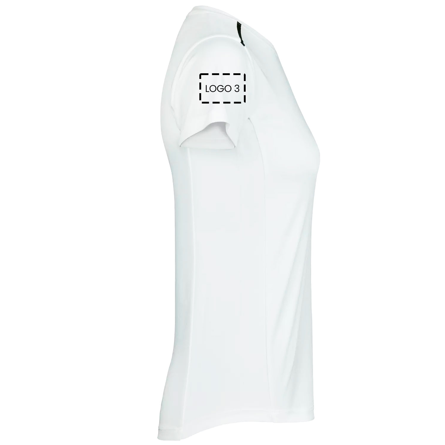 Tee Jays dame luxury T-shirt med logotryk, , large image number 3