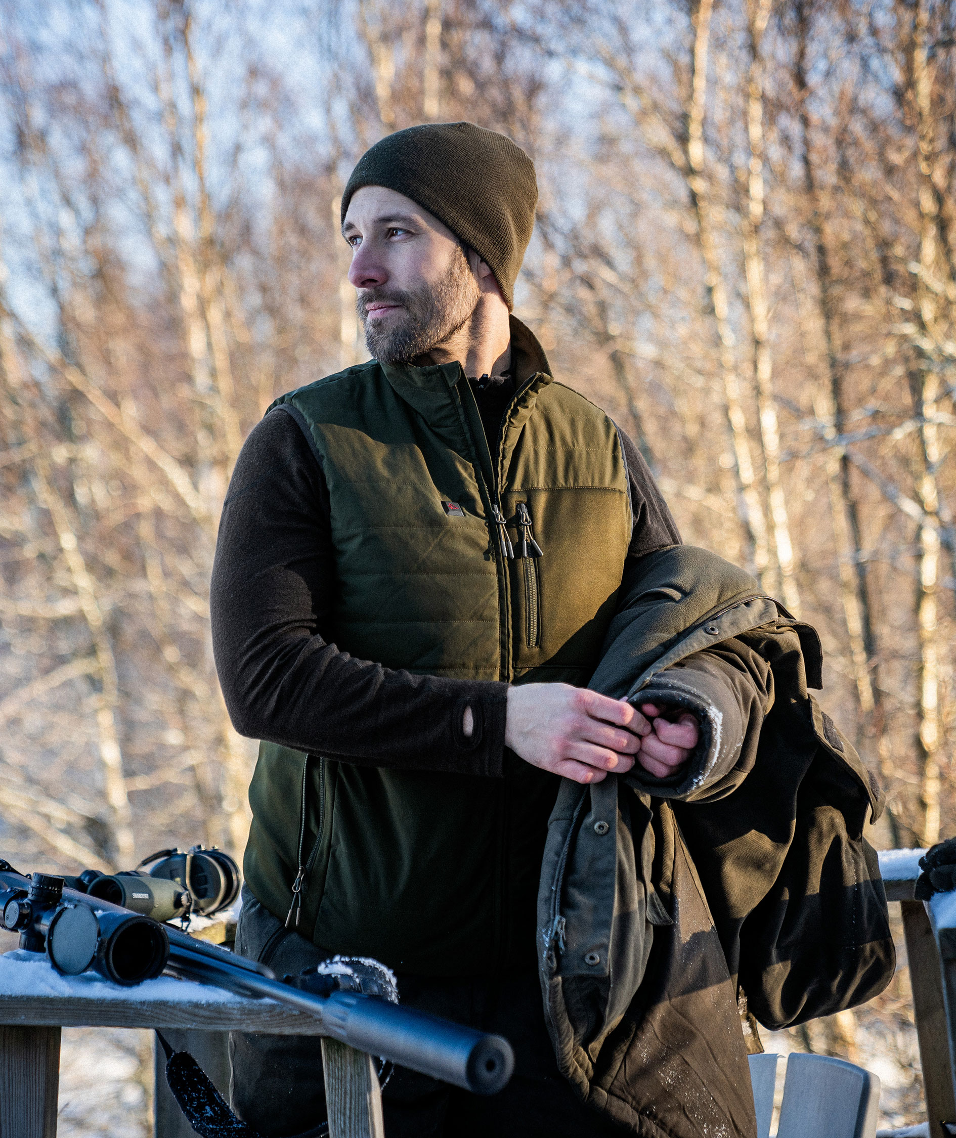 Seeland Celsius Heat quilted vest, Pine green, large image number 3