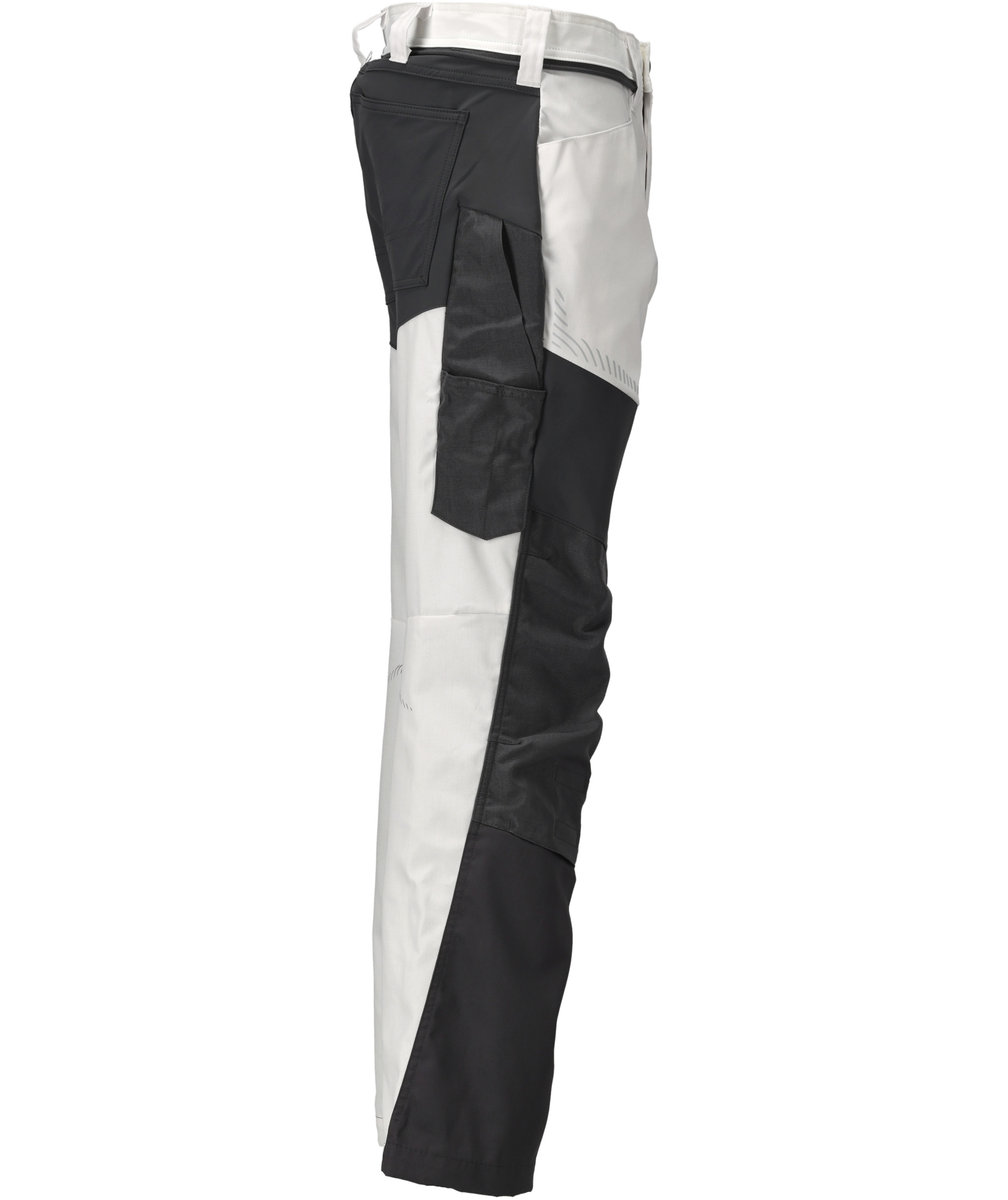 Mascot Customized arbejdsbukser, Hvid/Stengr&aring;, large image number 2