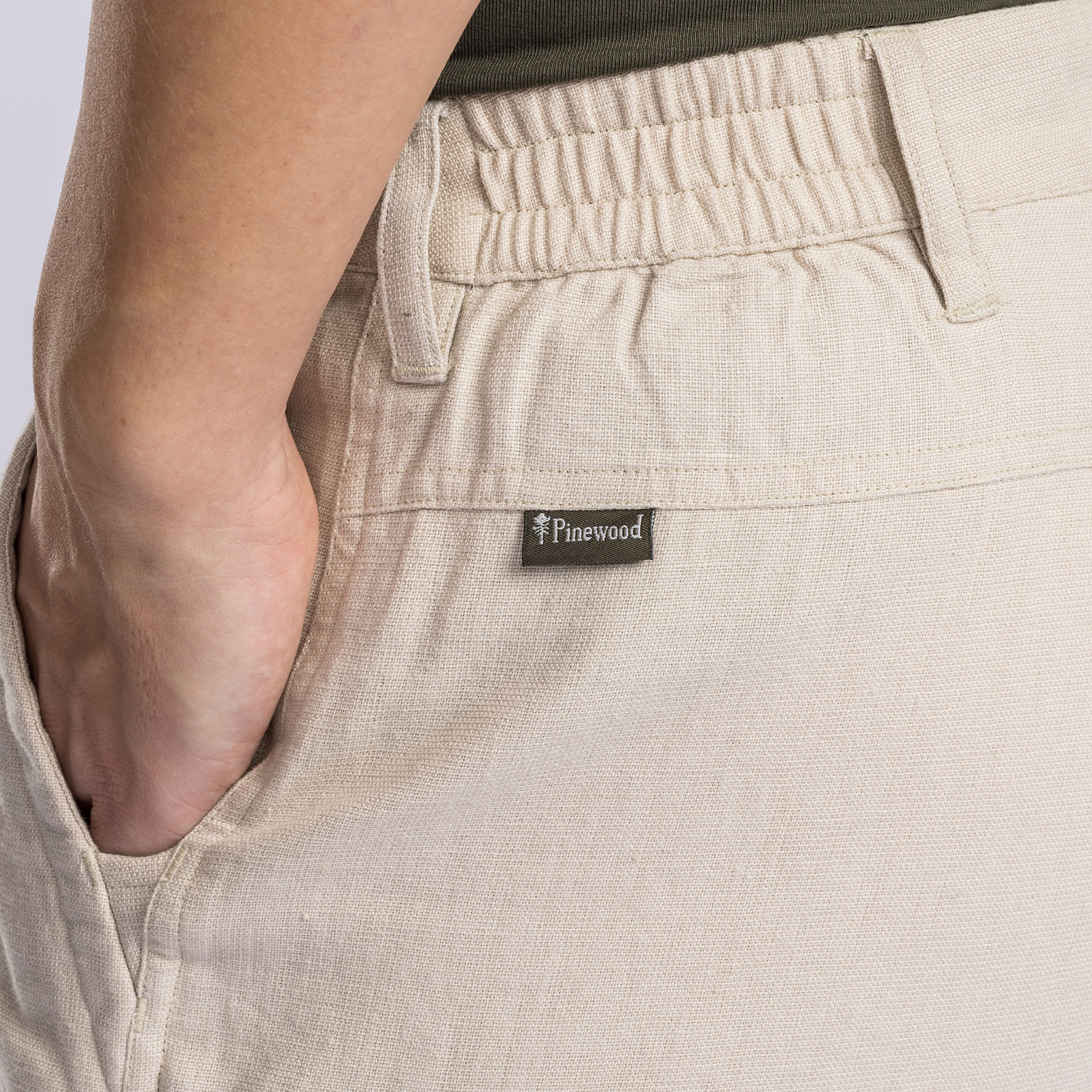 Pinewood&nbsp;V&auml;rnamo NatureSafe damebukser med h&oslash;r, Linen Beige, large image number 5
