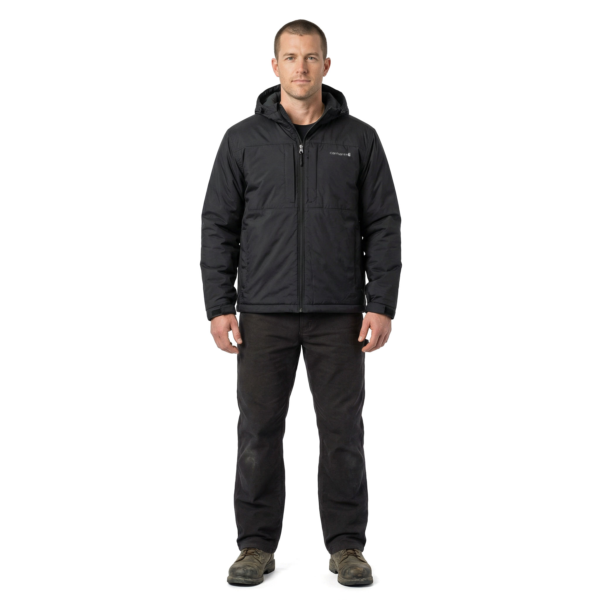 Carhartt Rugged Flex vatteret jakke, Black, large image number 2