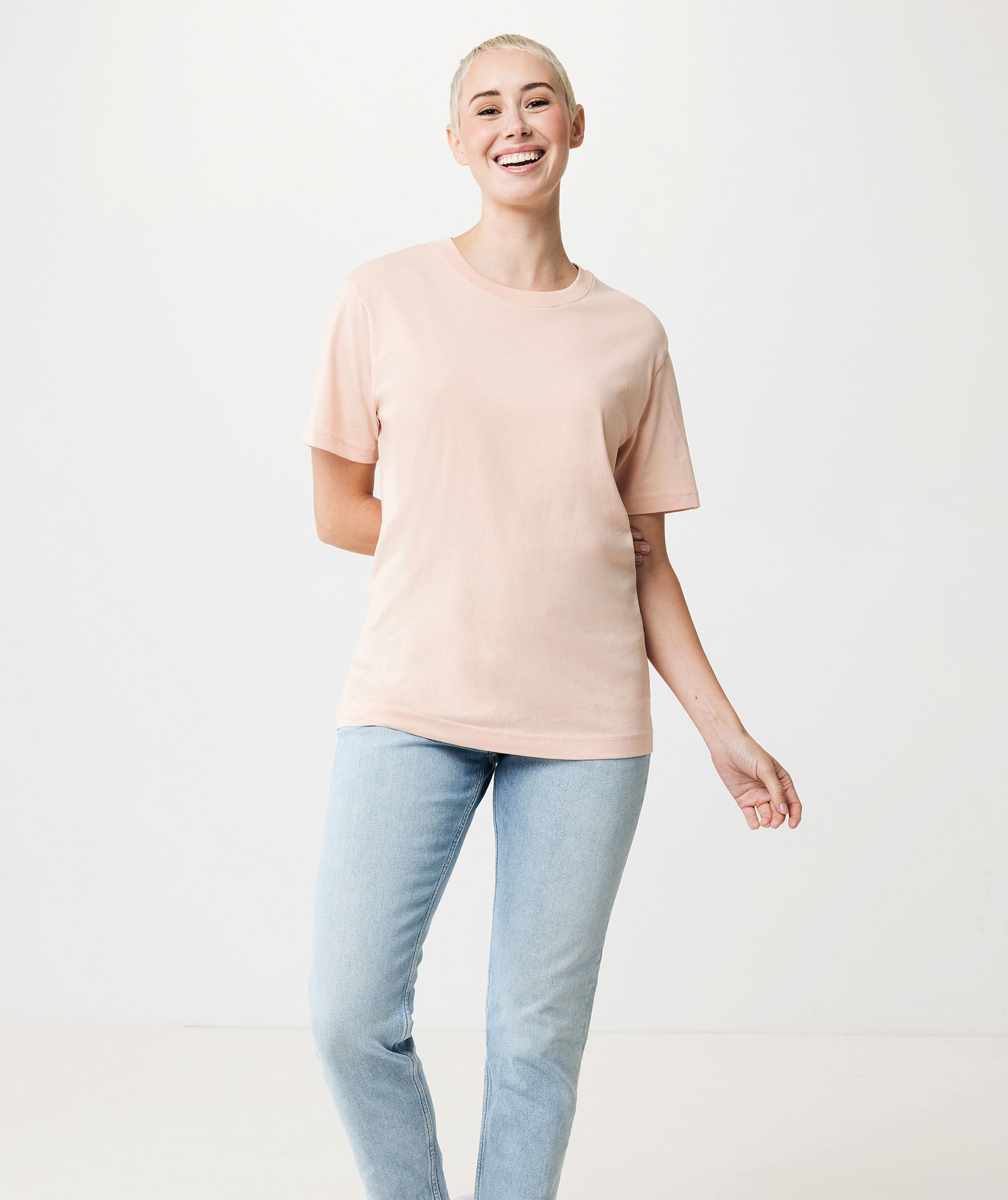 Iqoniq Kakadu T-shirt, Peach Nectar, large image number 6