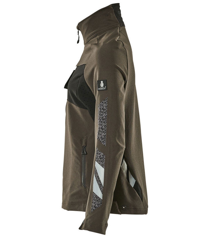 Mascot Accelerate dame jakke full stretch, M&oslash;rk Antrasitt/Svart, large image number 3