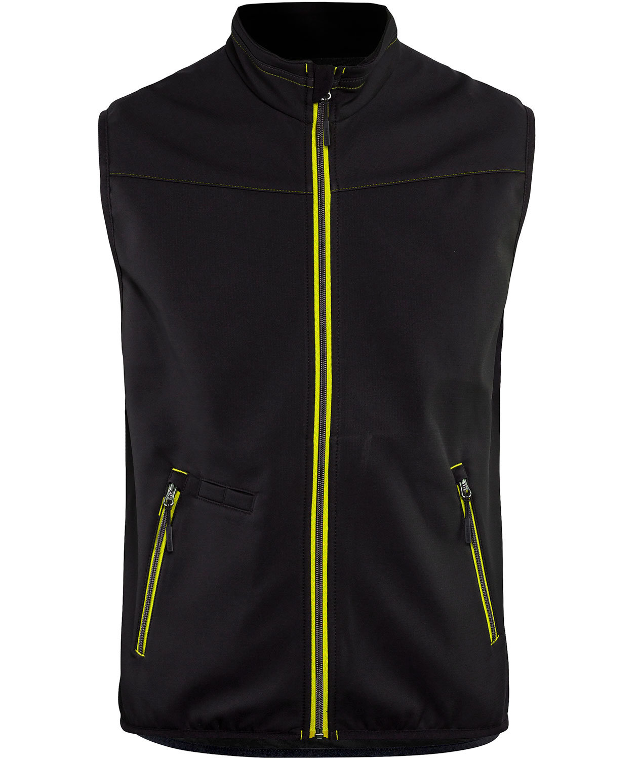 Bl&aring;kl&auml;der Unite softshell vest, Sort/Gul