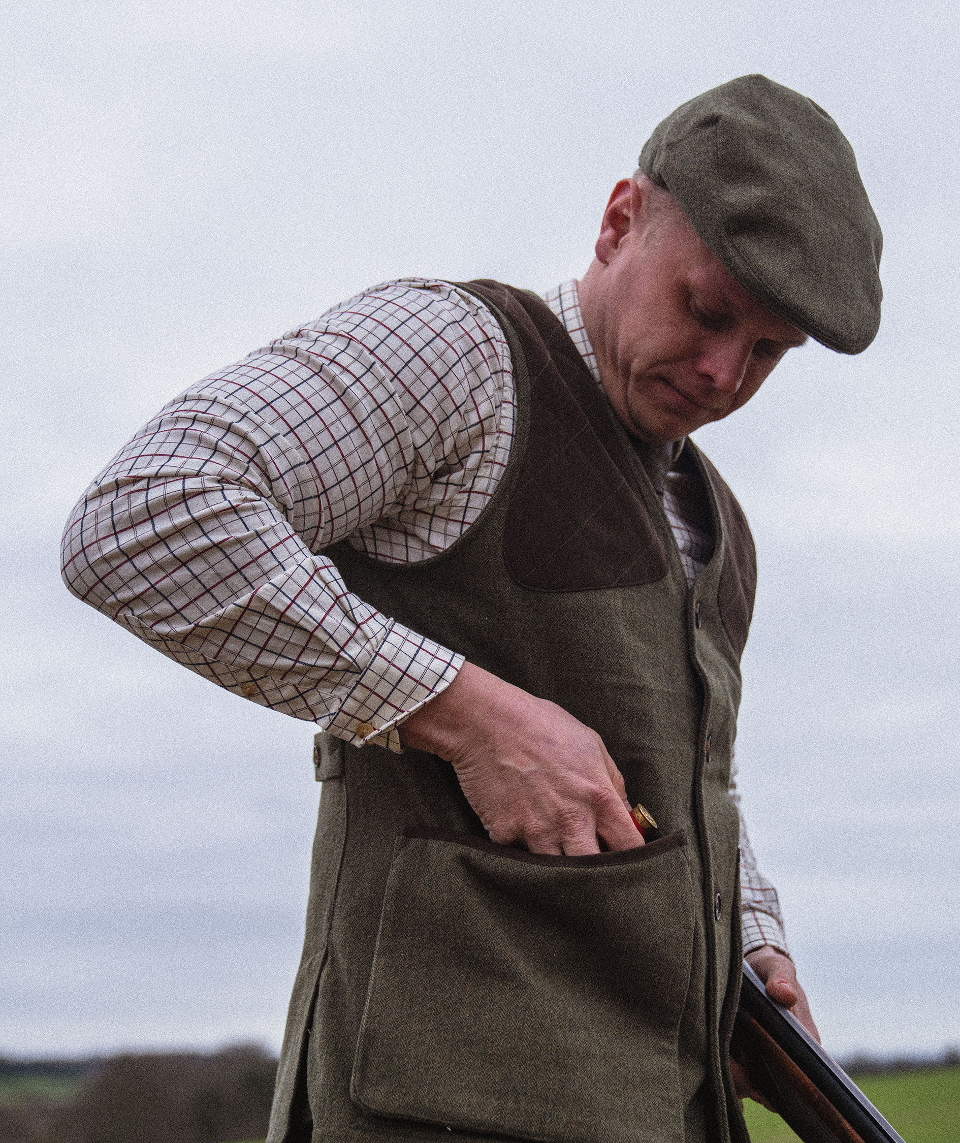 Seeland Hillside Weste mit Wolle, Moss green