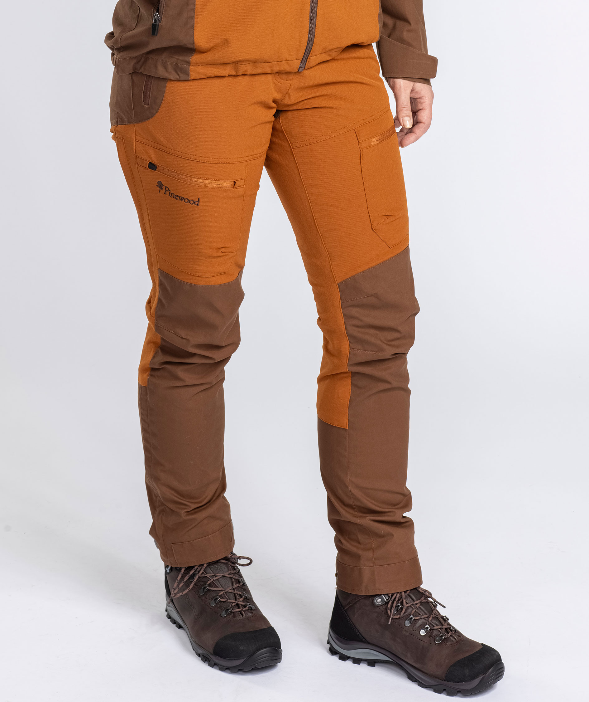 Pinewood Finnveden Hybrid damebukser, Fudge/Nougat, large image number 3