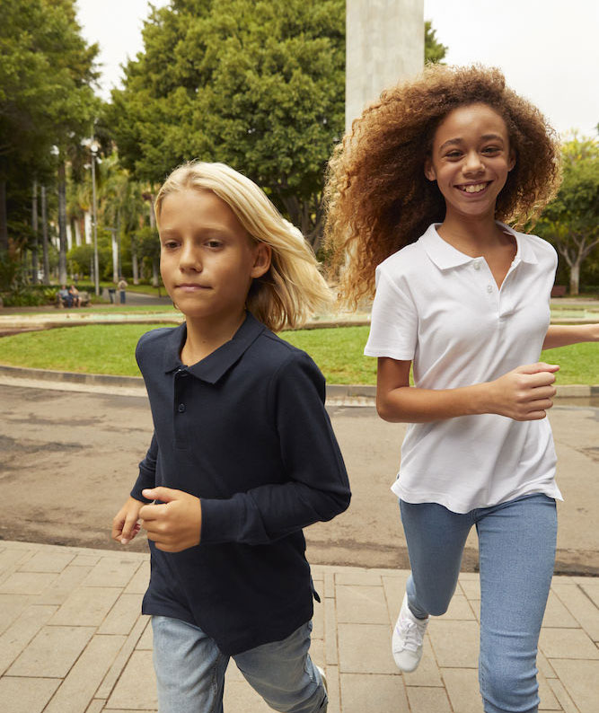 Clique Basic Polo T-shirt for kids, White