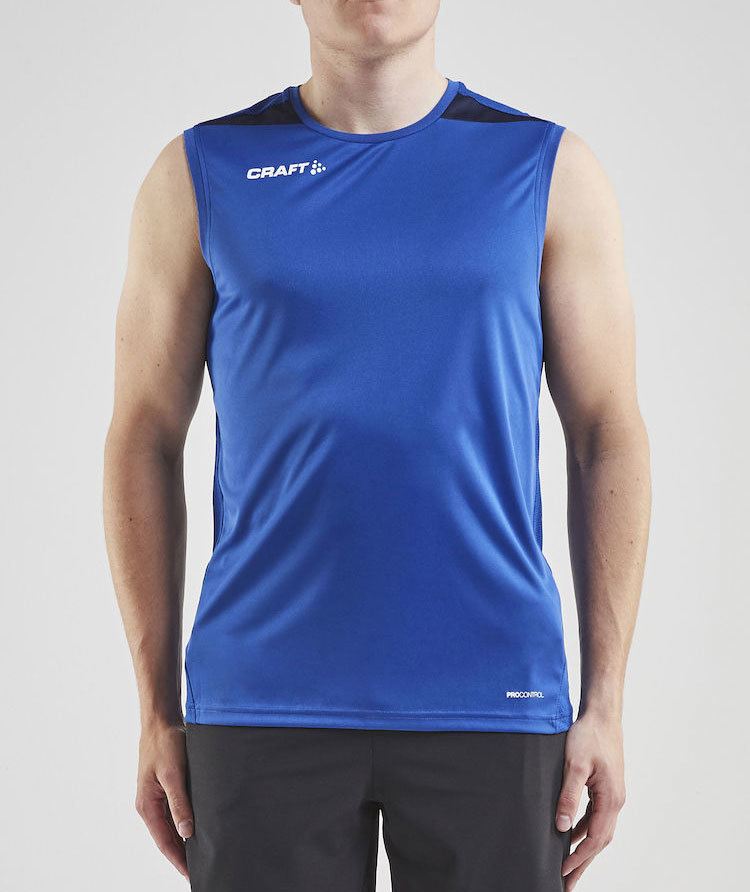 Craft Pro Control Impact tank top, Navy/Club cobolt