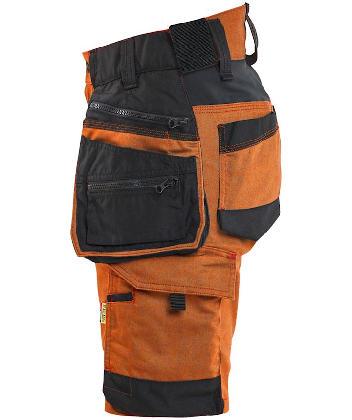 Bl&aring;kl&auml;der Striker dame h&aring;ndverkershorts, Rust/svart, large image number 3