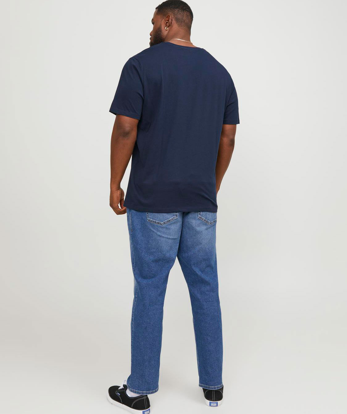 Jack & Jones Plus JJECORP LOGO T-Shirt, Navy Blazer, large image number 2